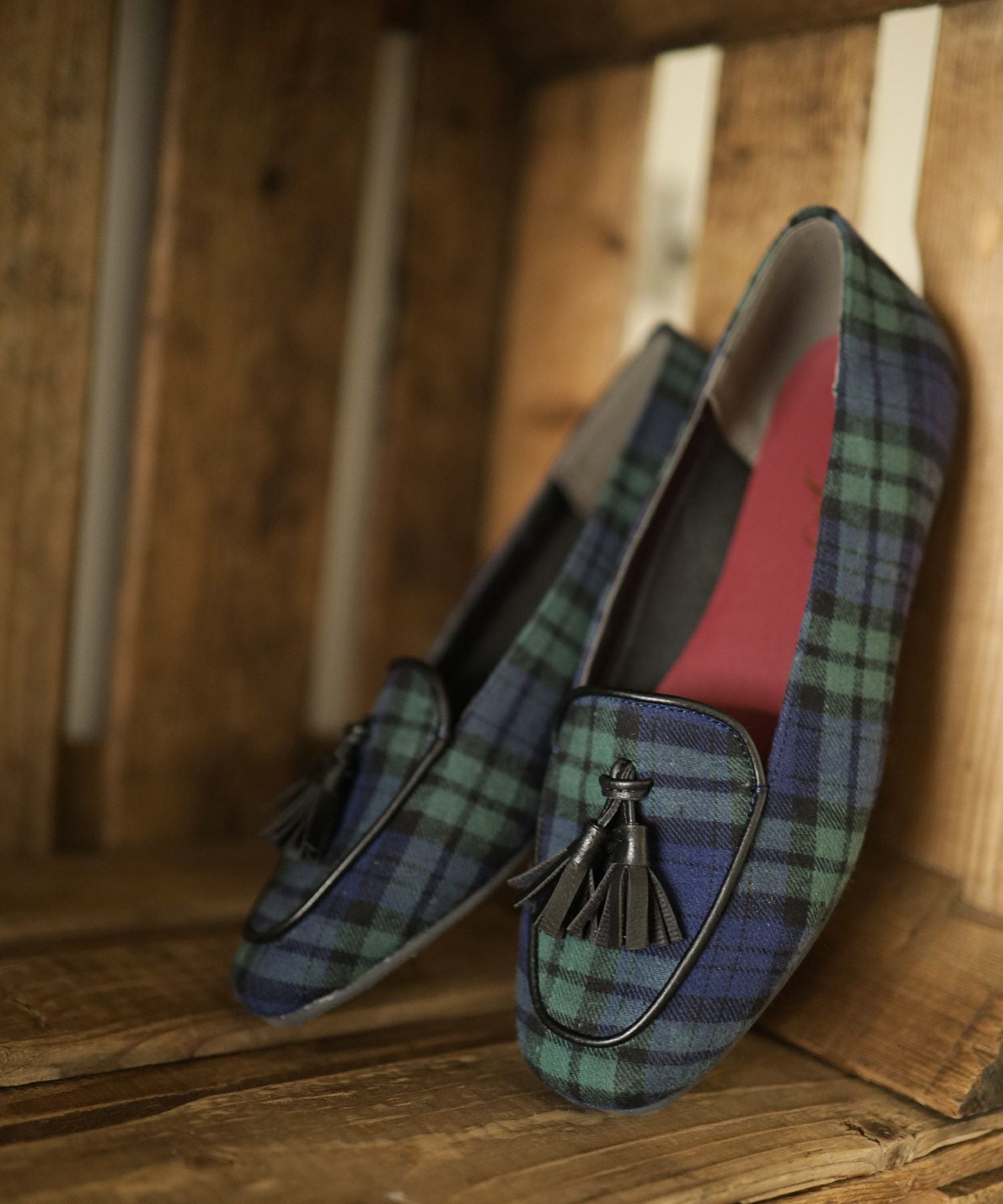 タッセル付きフラットローファーパンプス 一部4月上旬入荷予定