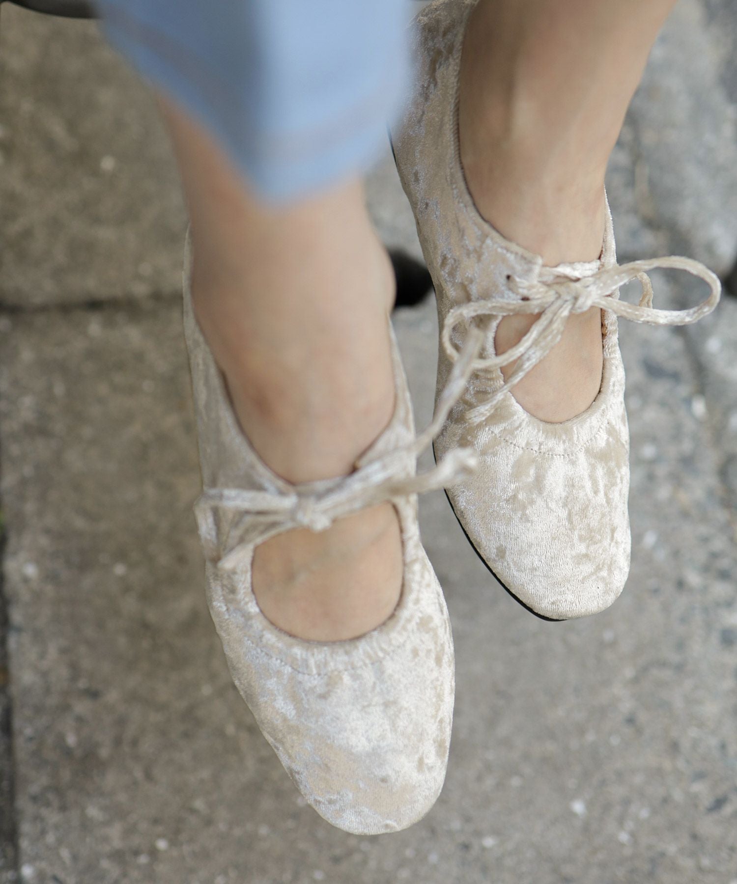 レースアップリボンバレエシューズ△返品交換不可 | SESTO(セスト