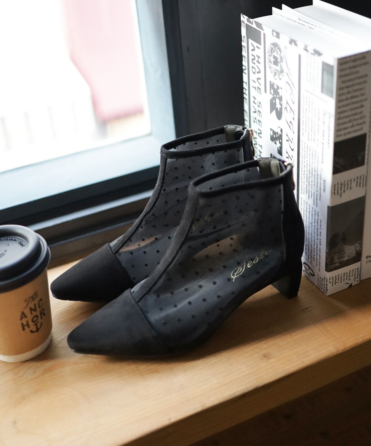 ドットチュールショートブーツ