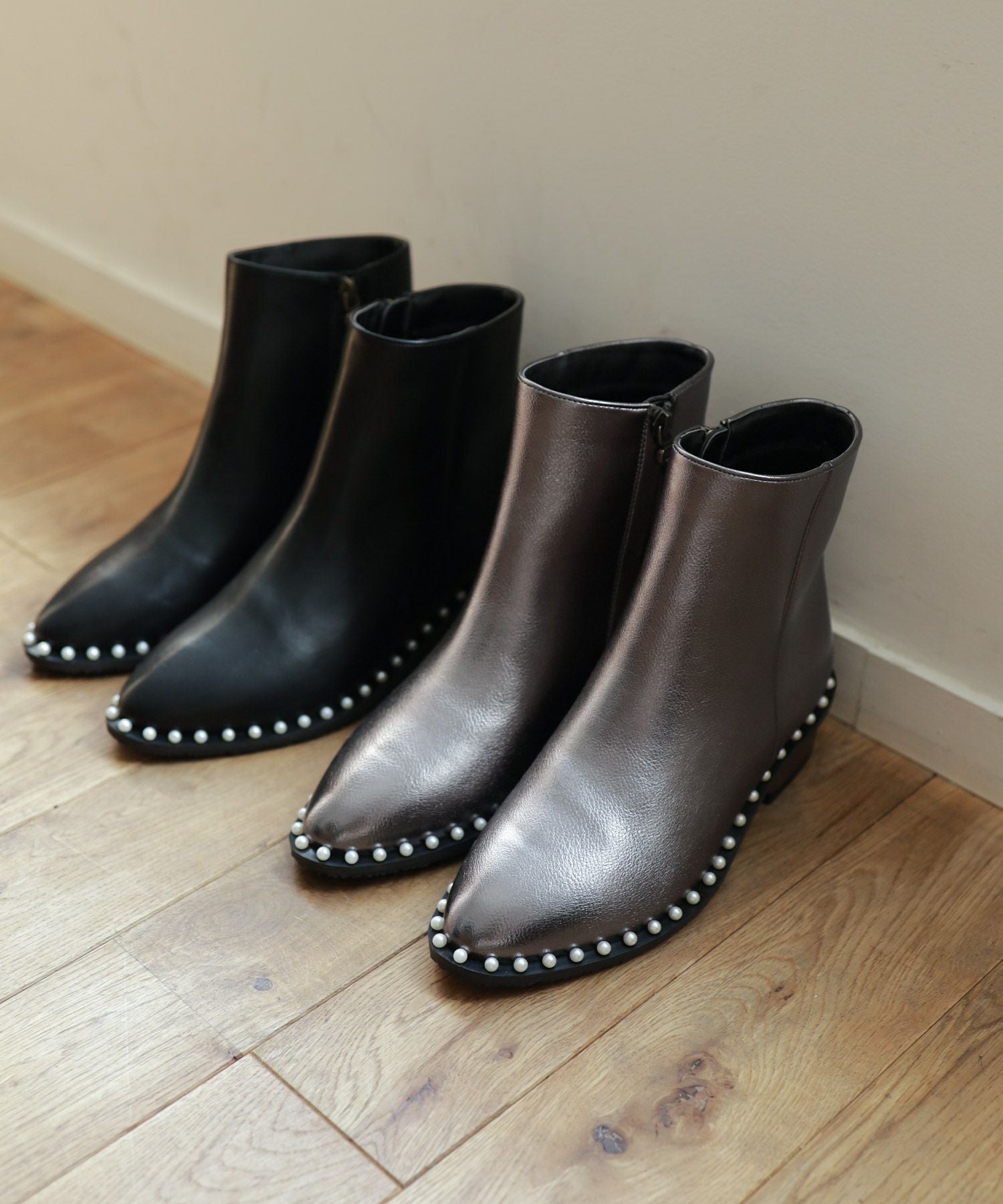 パールピースショートブーツ▲返品不可