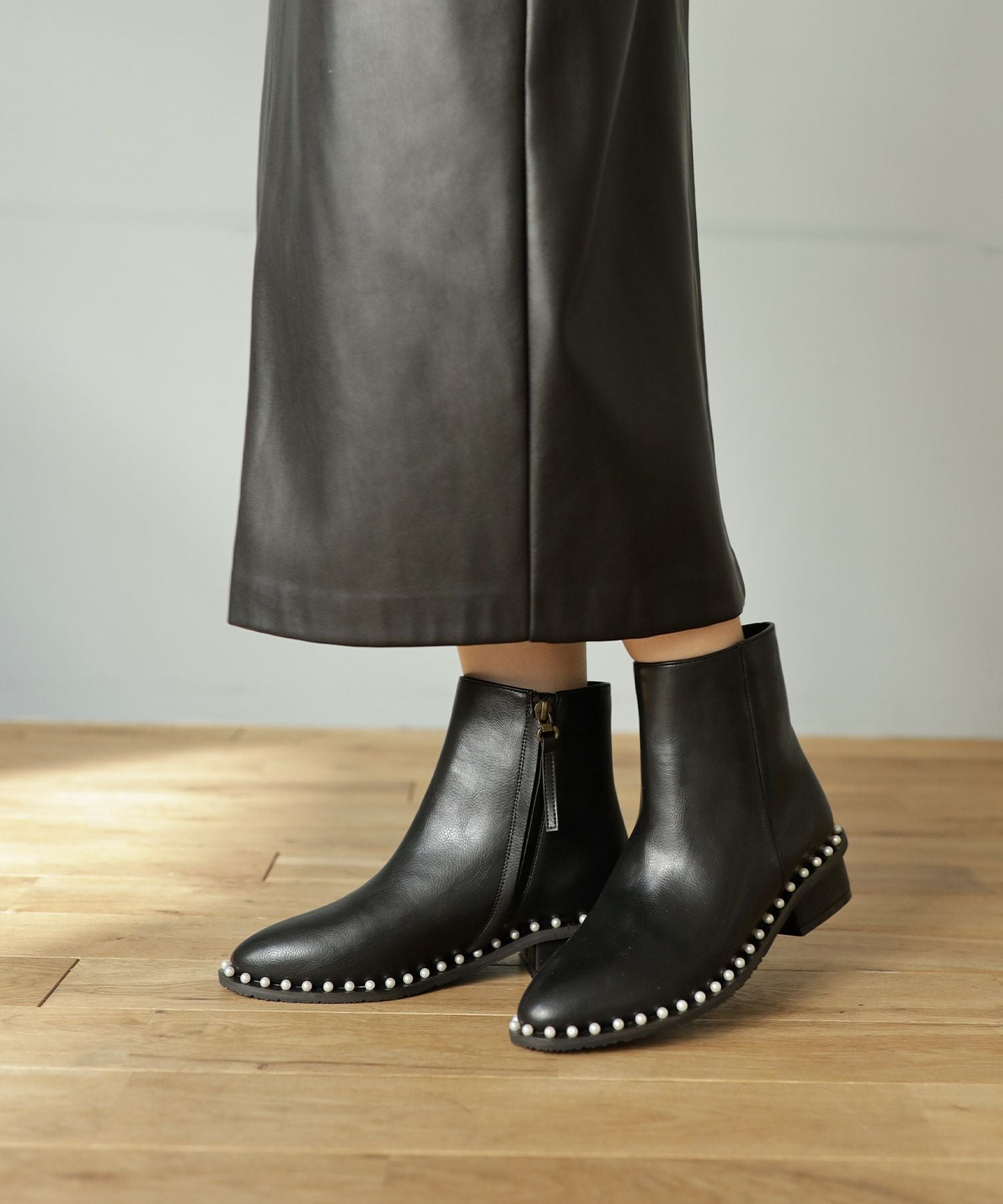 パールピースショートブーツ▲返品不可