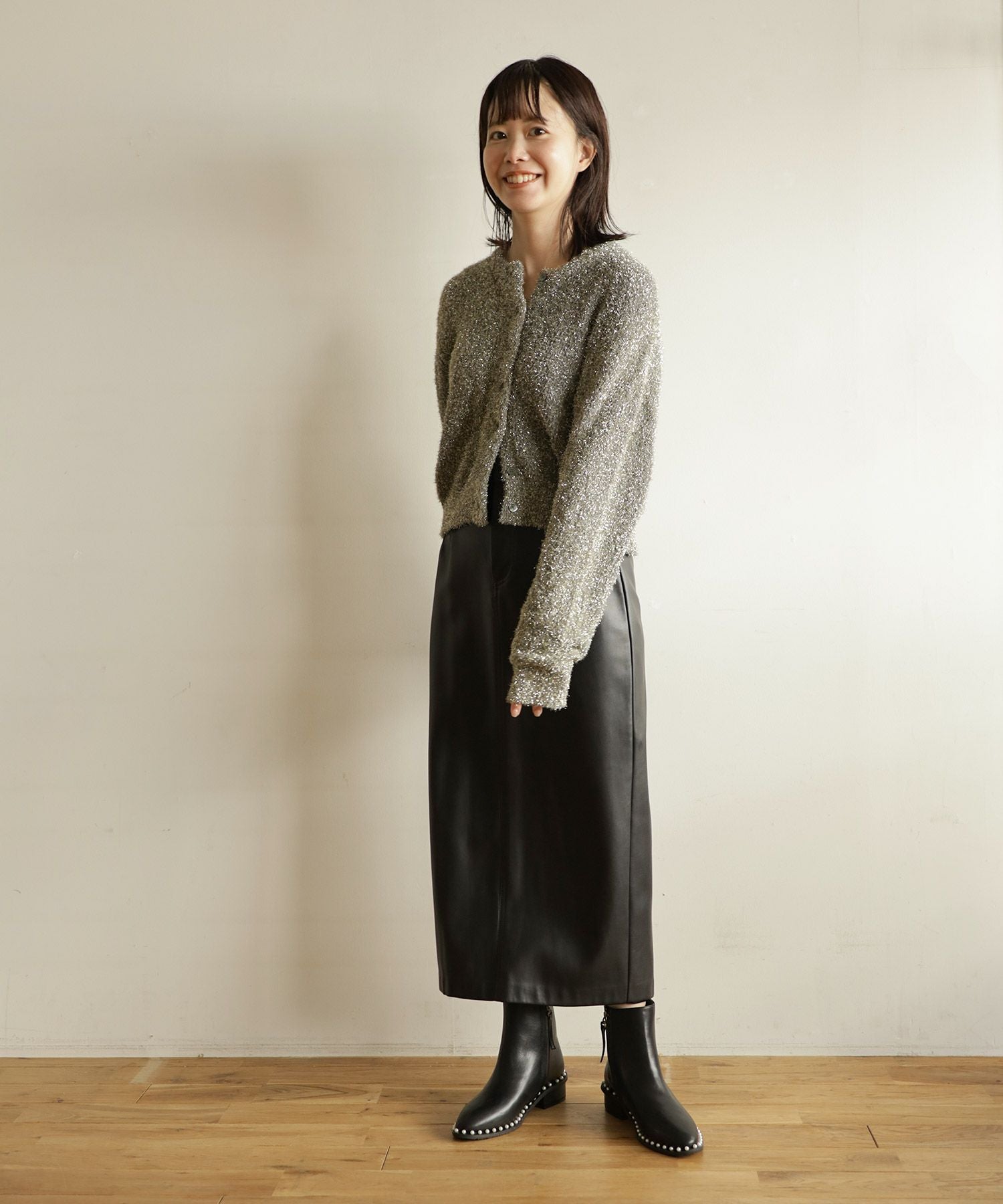 パールピースショートブーツ▲返品不可