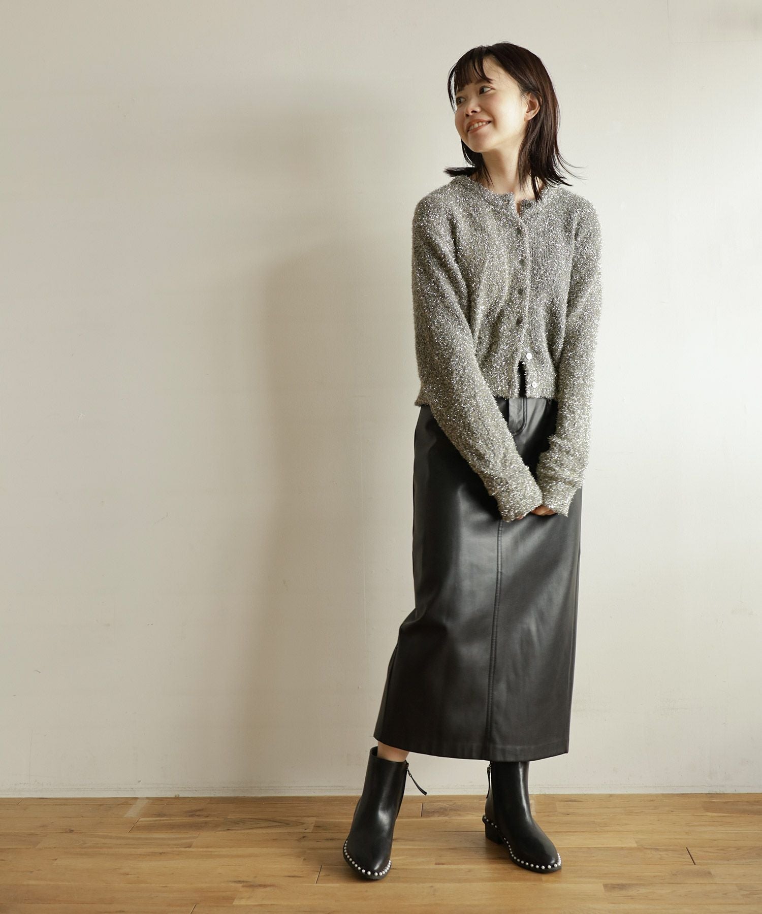 パールピースショートブーツ▲返品不可