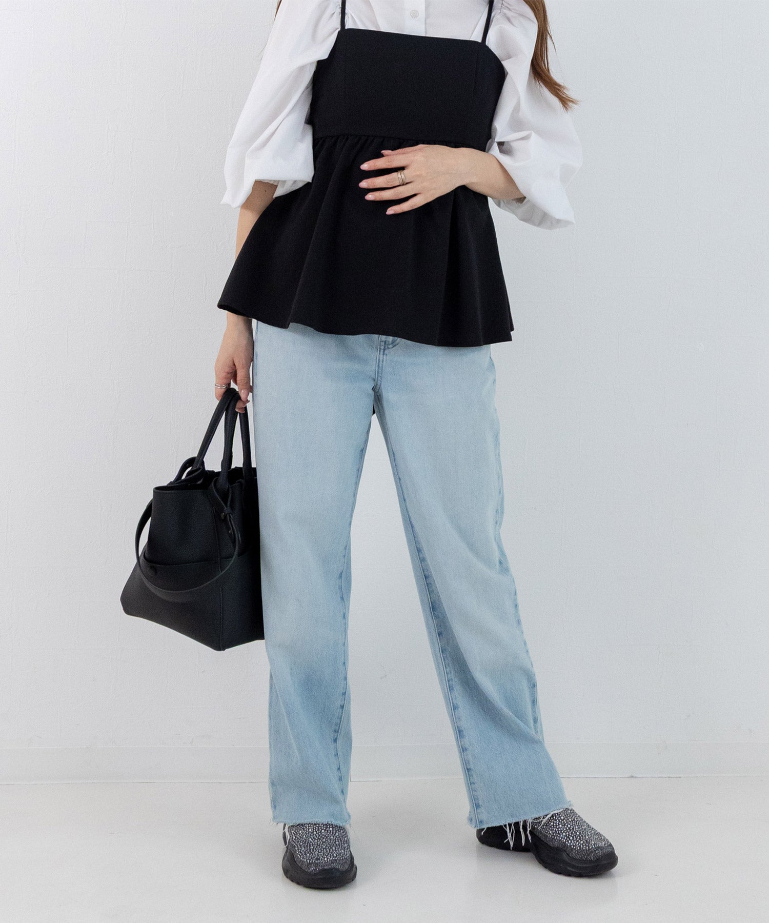 キラキラニット厚底スニーカー▲返品不可