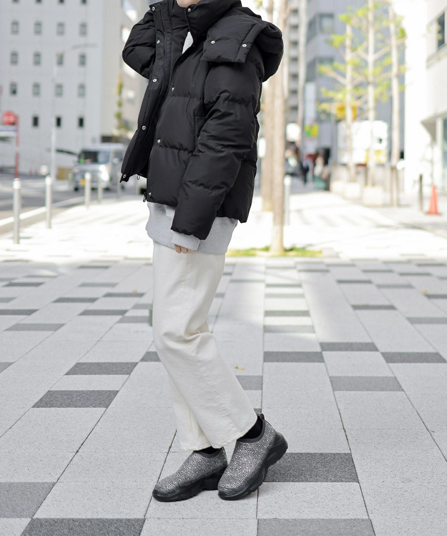 キラキラニット厚底スニーカー▲返品不可