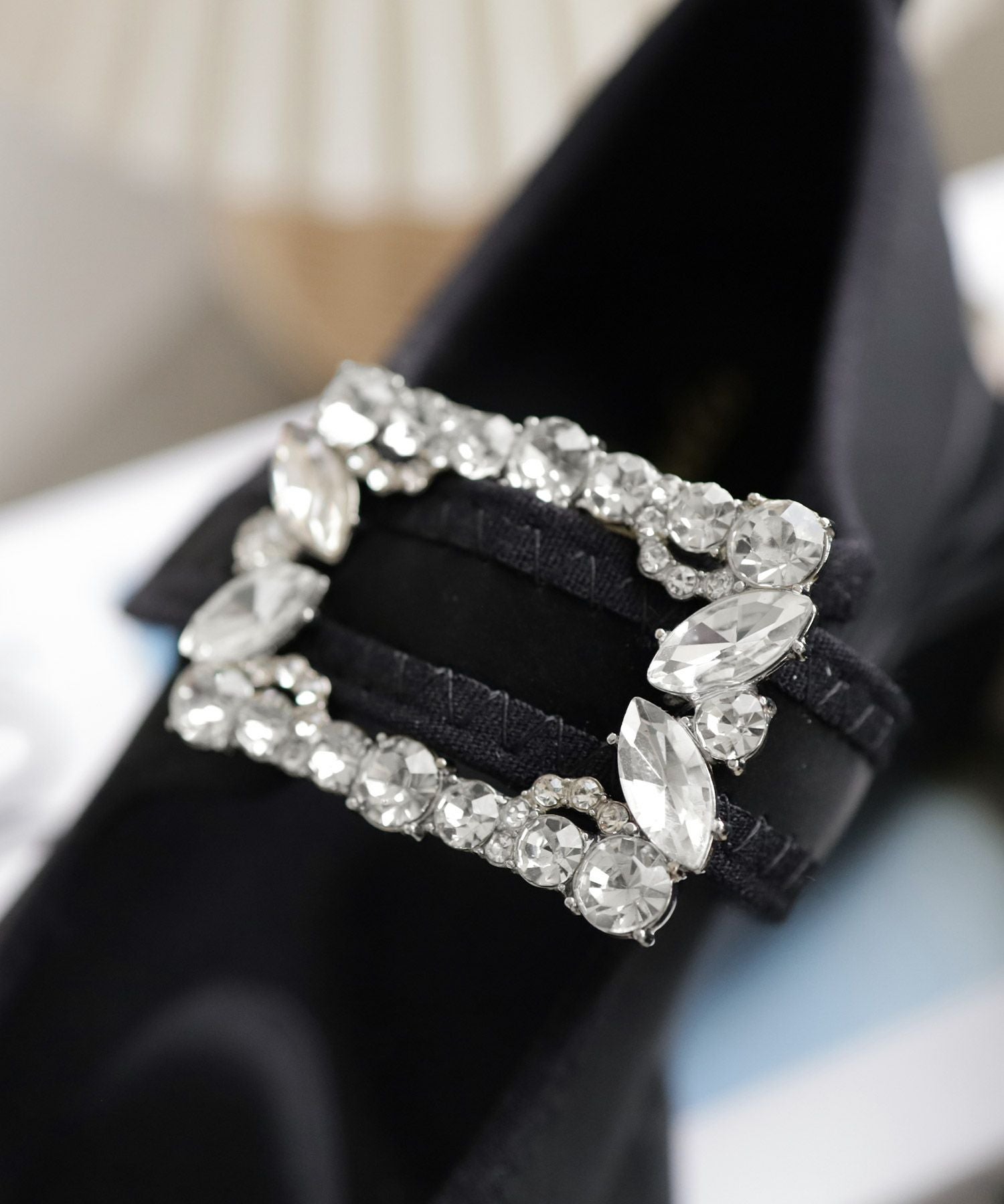 ダブルビジューメリージェーン厚底スニーカー▲返品不可