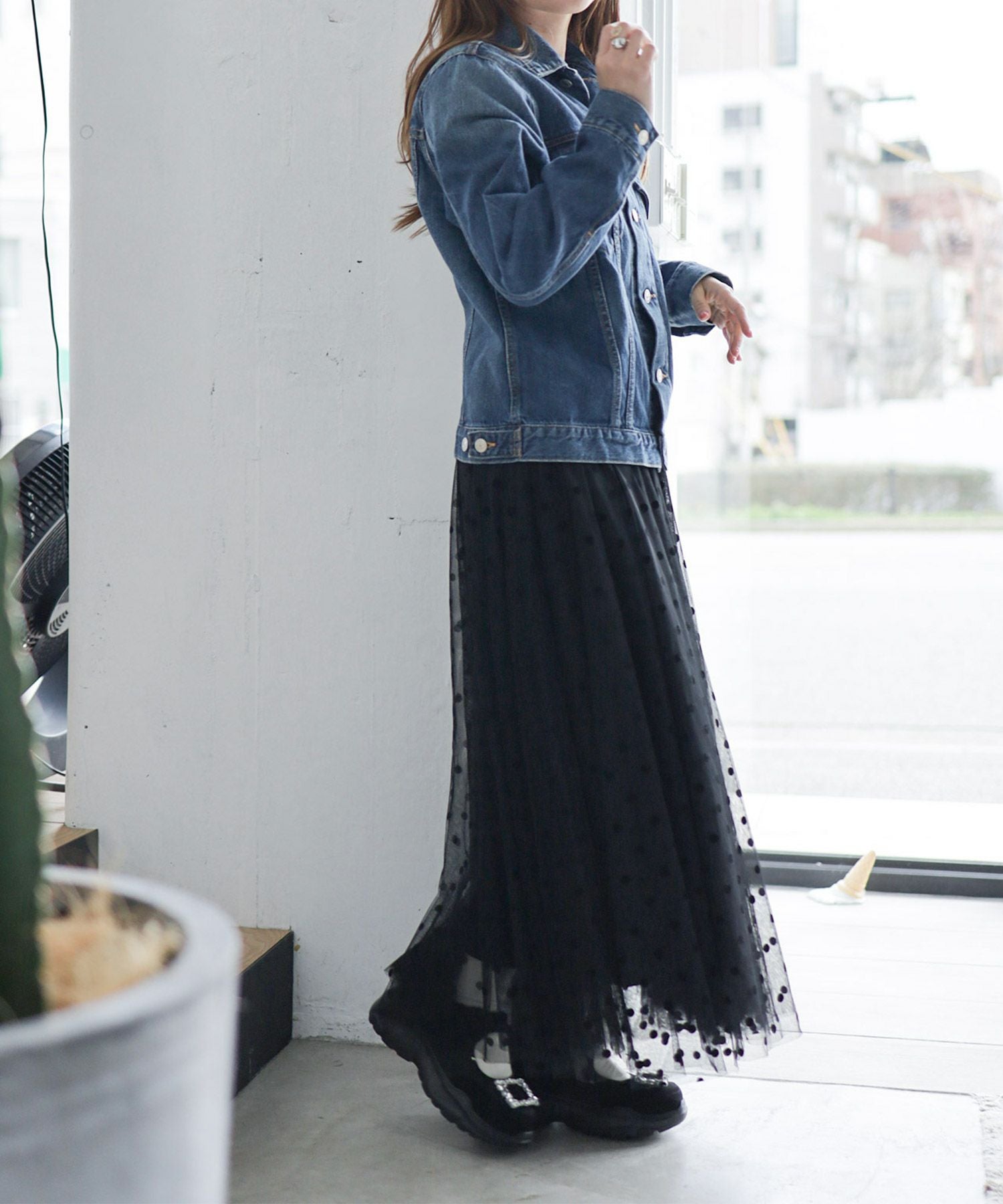 ダブルビジューメリージェーン厚底スニーカー▲返品不可