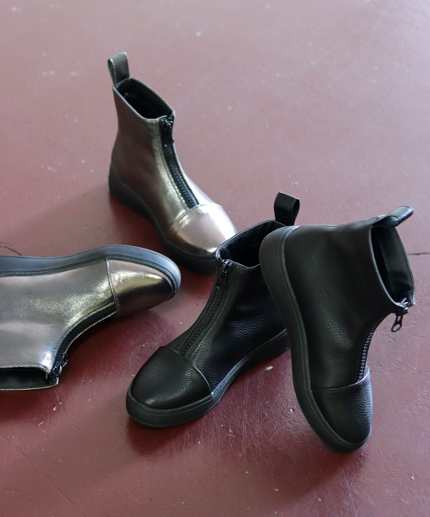 センタージップ厚底スニーカーブーツ▲返品不可