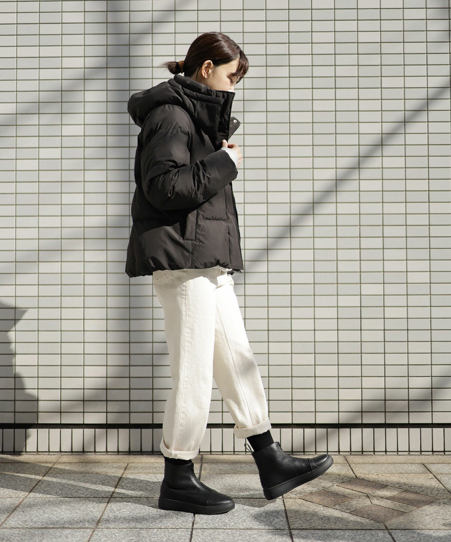 センタージップ厚底スニーカーブーツ▲返品不可