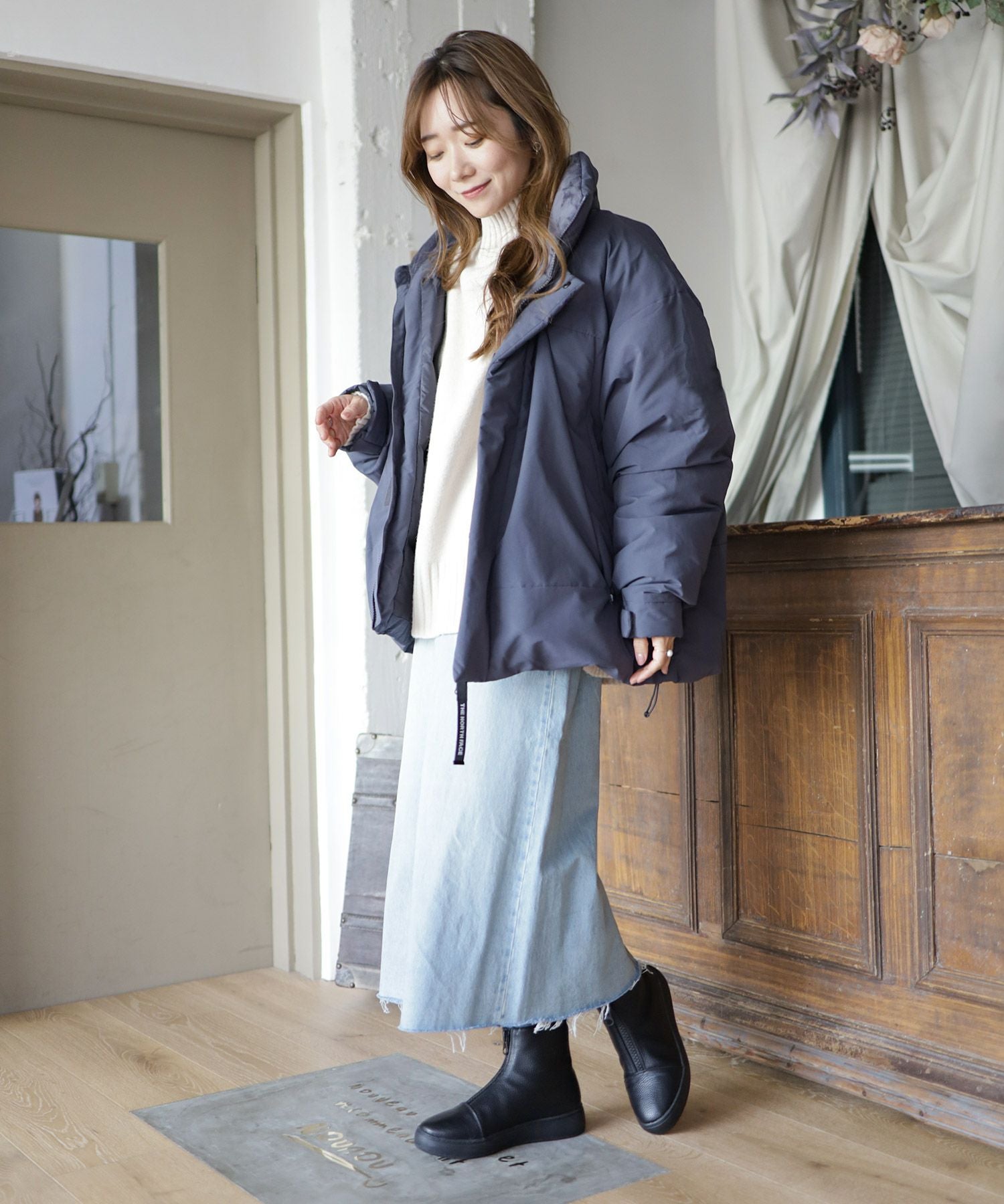 センタージップ厚底スニーカーブーツ▲返品不可