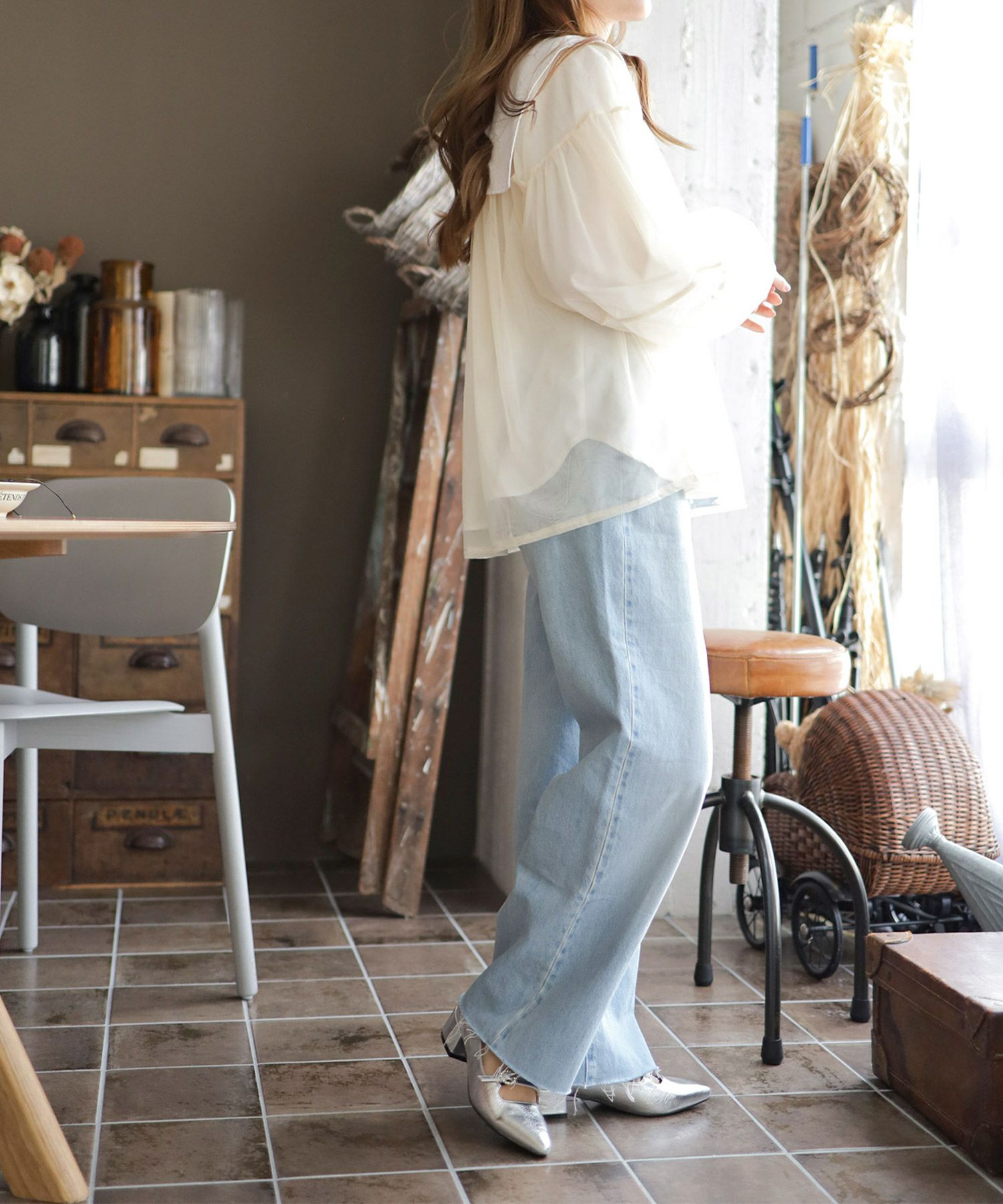 ビジューバックルダブルストラップポインテッドトゥローヒールパンプス▲返品交換不可