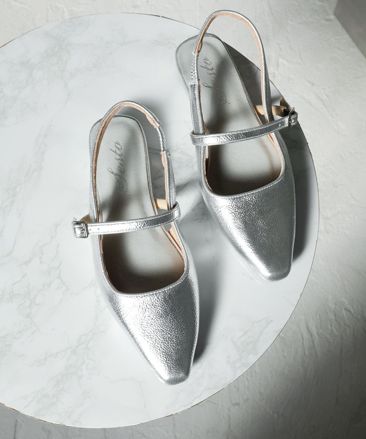 スクエアトゥバックストラップメリージェーンパンプス▲返品不可