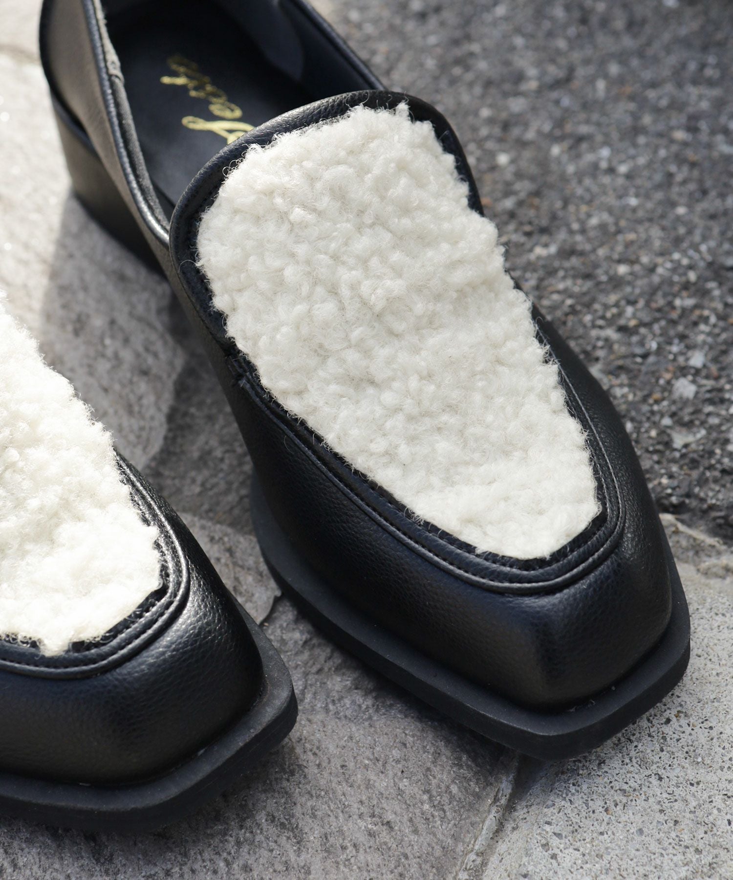 もこもこボアローファー▲返品交換不可