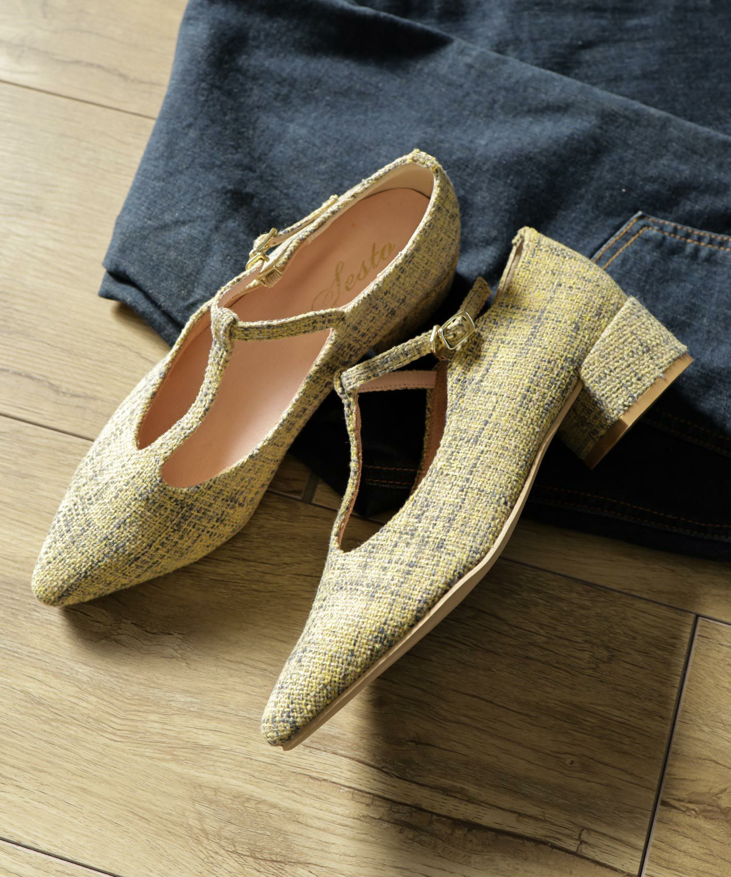 Tストラップミドルヒールパンプス | SESTO(セスト)|レディースシューズ