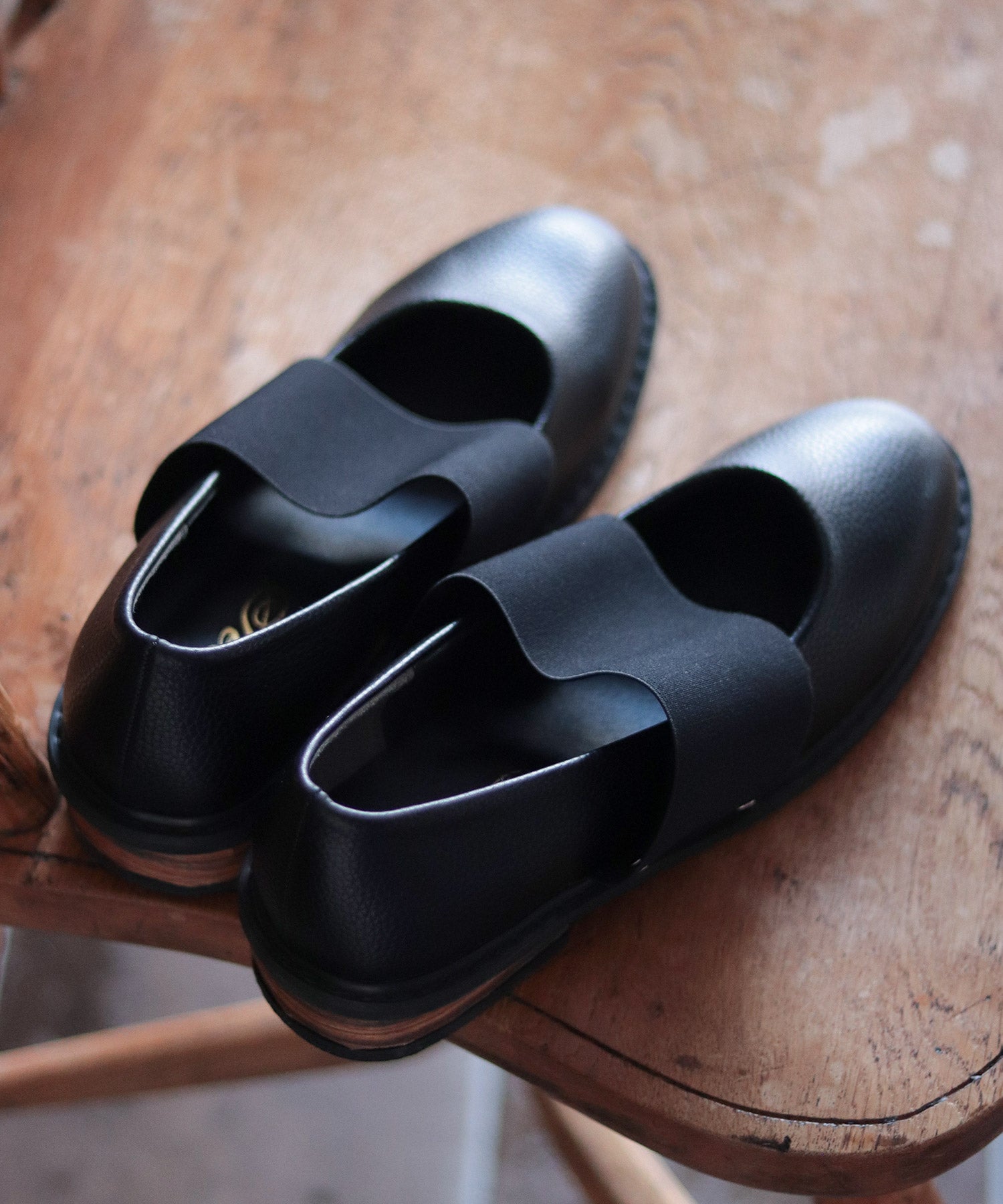 ゴムストラップローファー▲返品不可