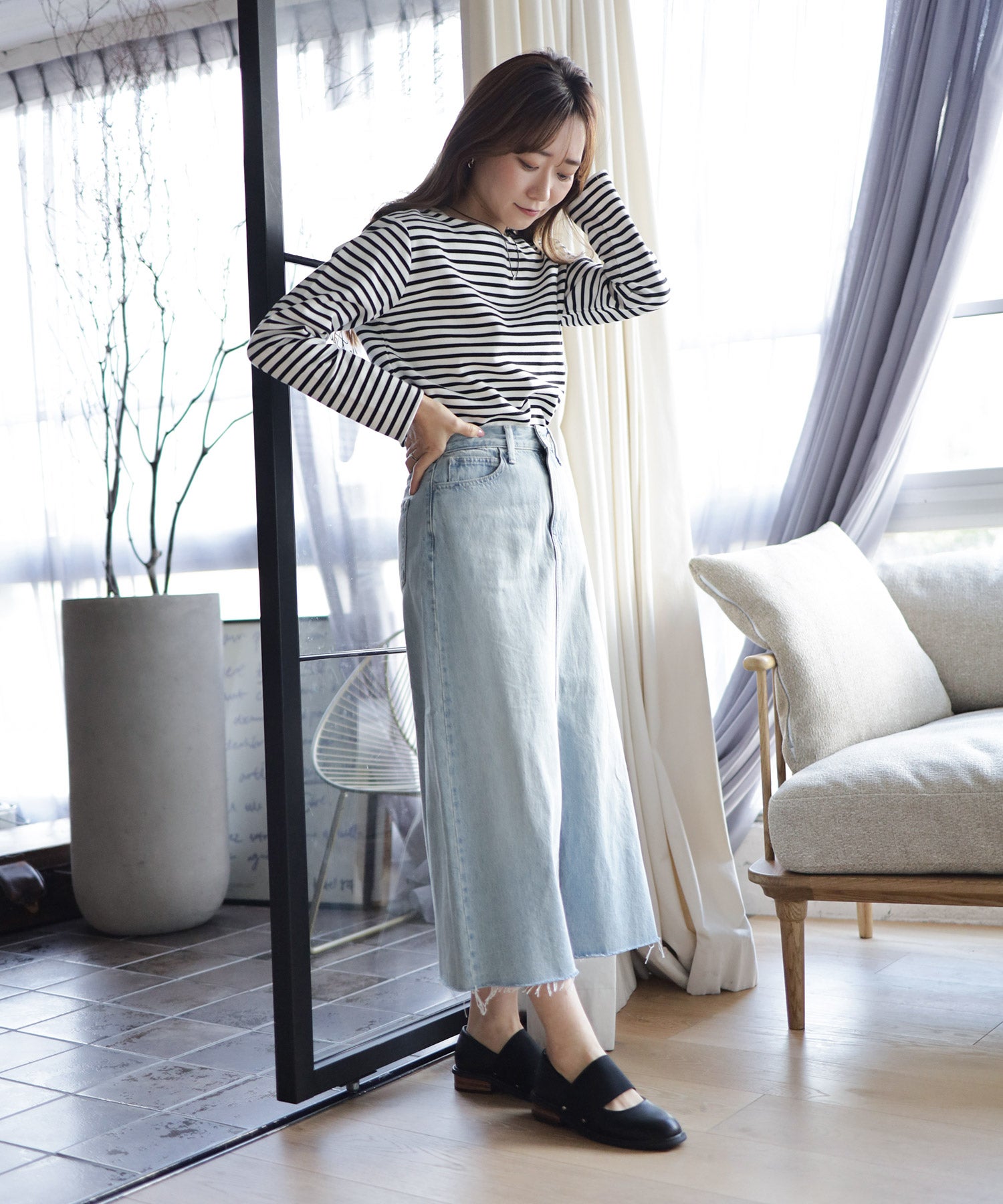 ゴムストラップローファー▲返品不可