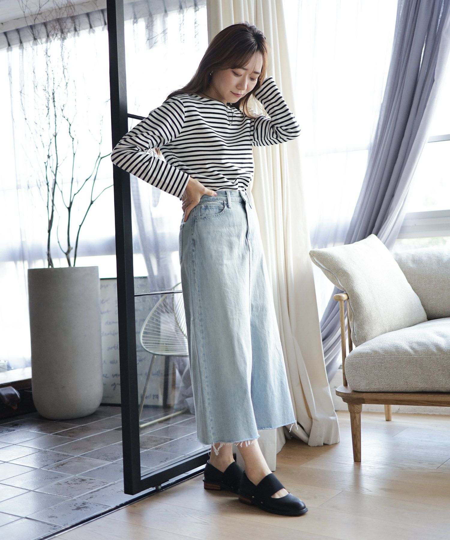 ゴムストラップローファー▲返品不可