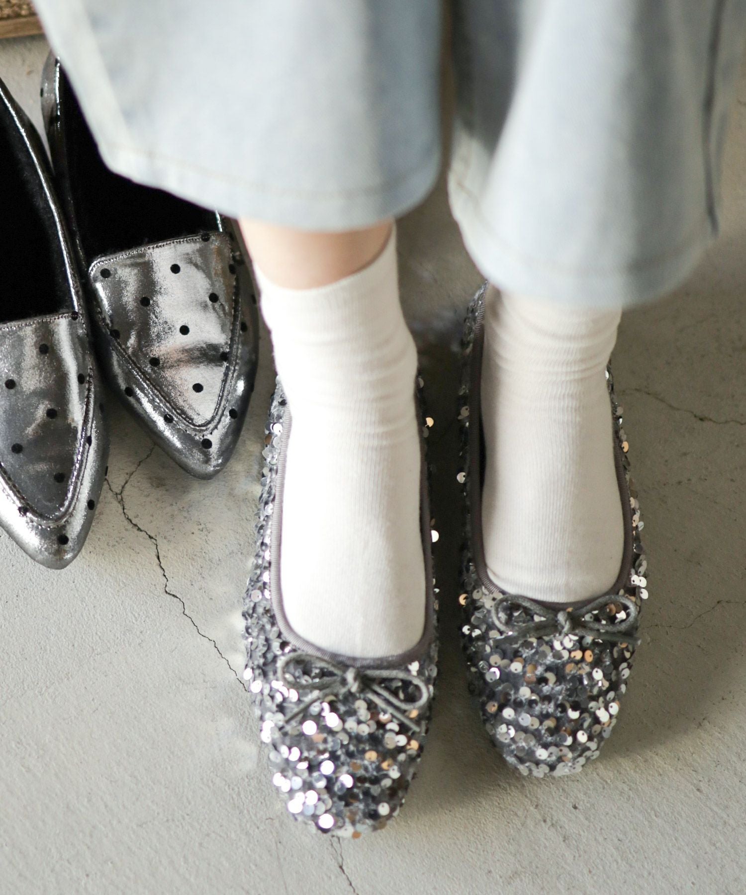 スパンコールバレエシューズ | SESTO(セスト)|レディースシューズ公式通販