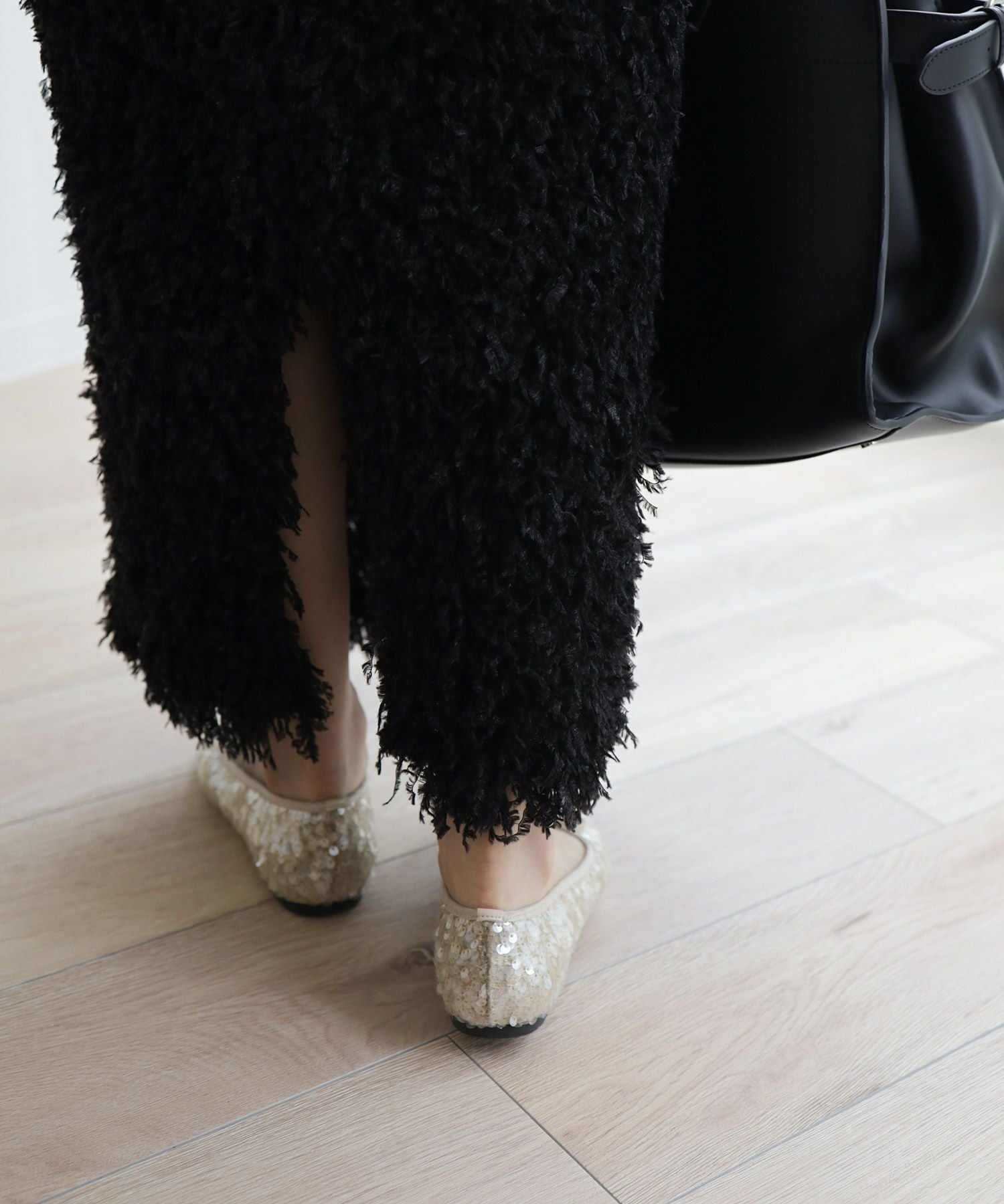 スパンコールバレエシューズ