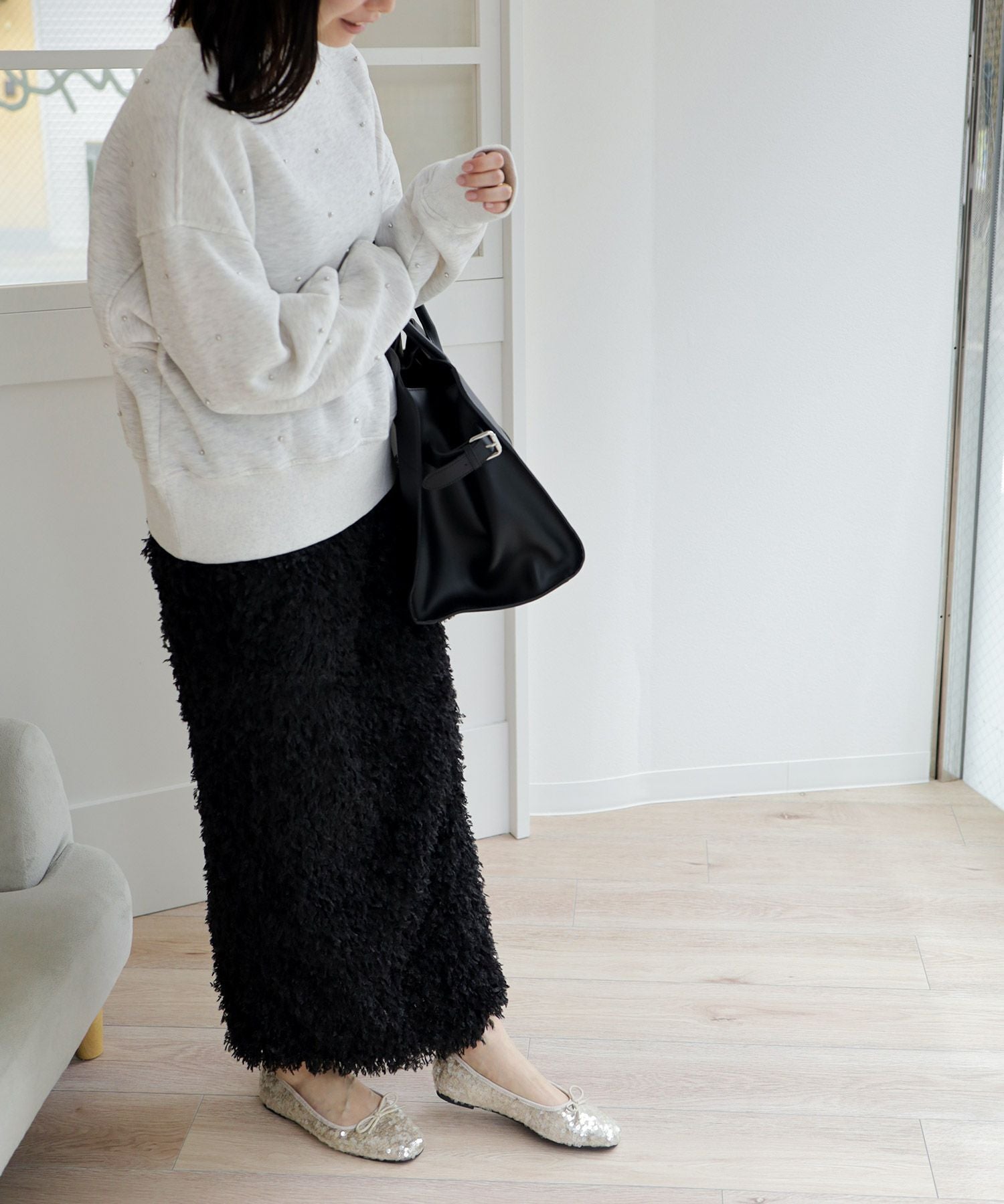 スパンコールバレエシューズ