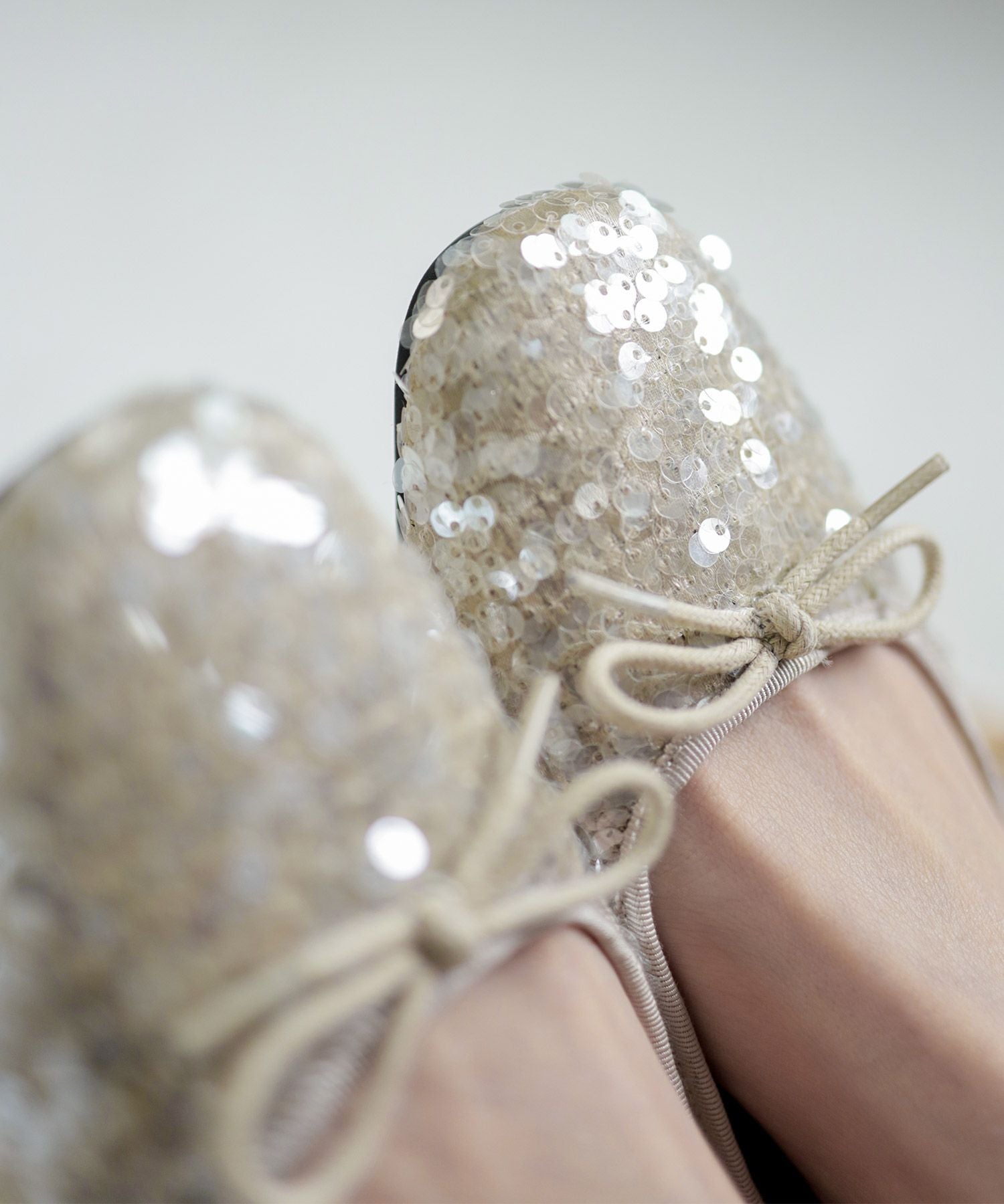 スパンコールバレエシューズ