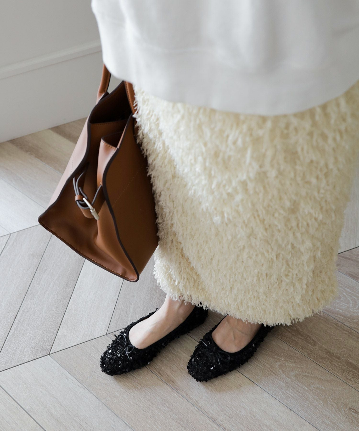 スパンコールバレエシューズ