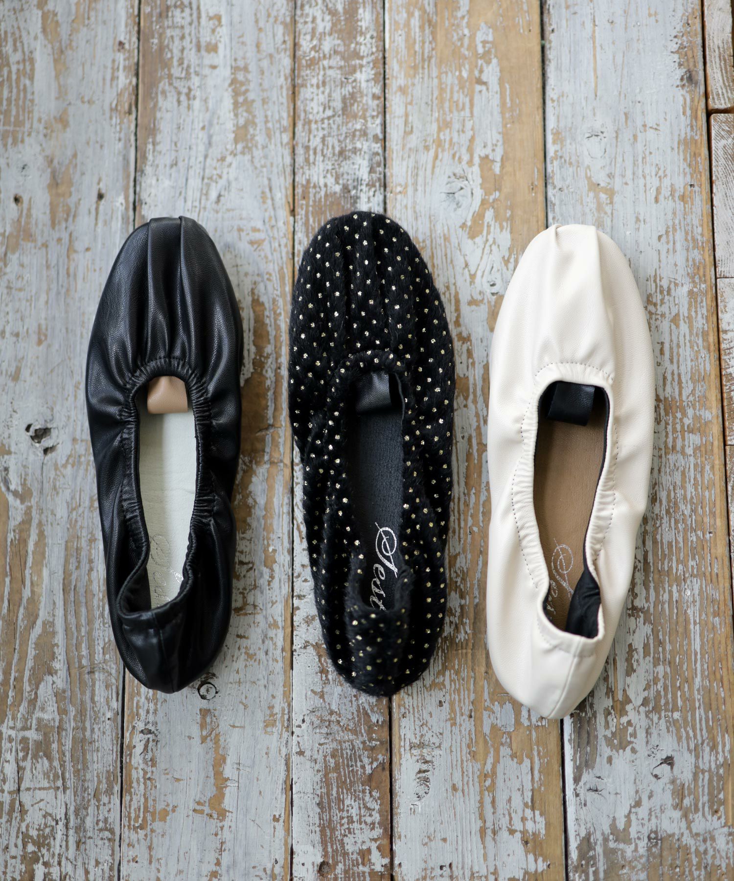 柔らかゴムフラットバレエパンプス▲返品交換不可