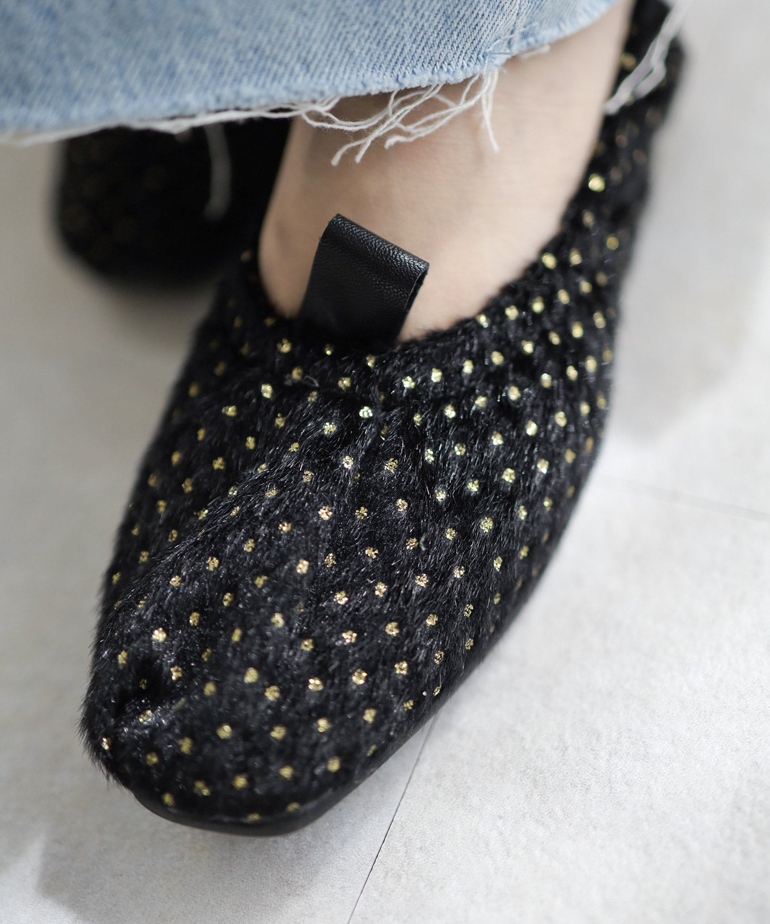 柔らかゴムフラットバレエパンプス▲返品交換不可