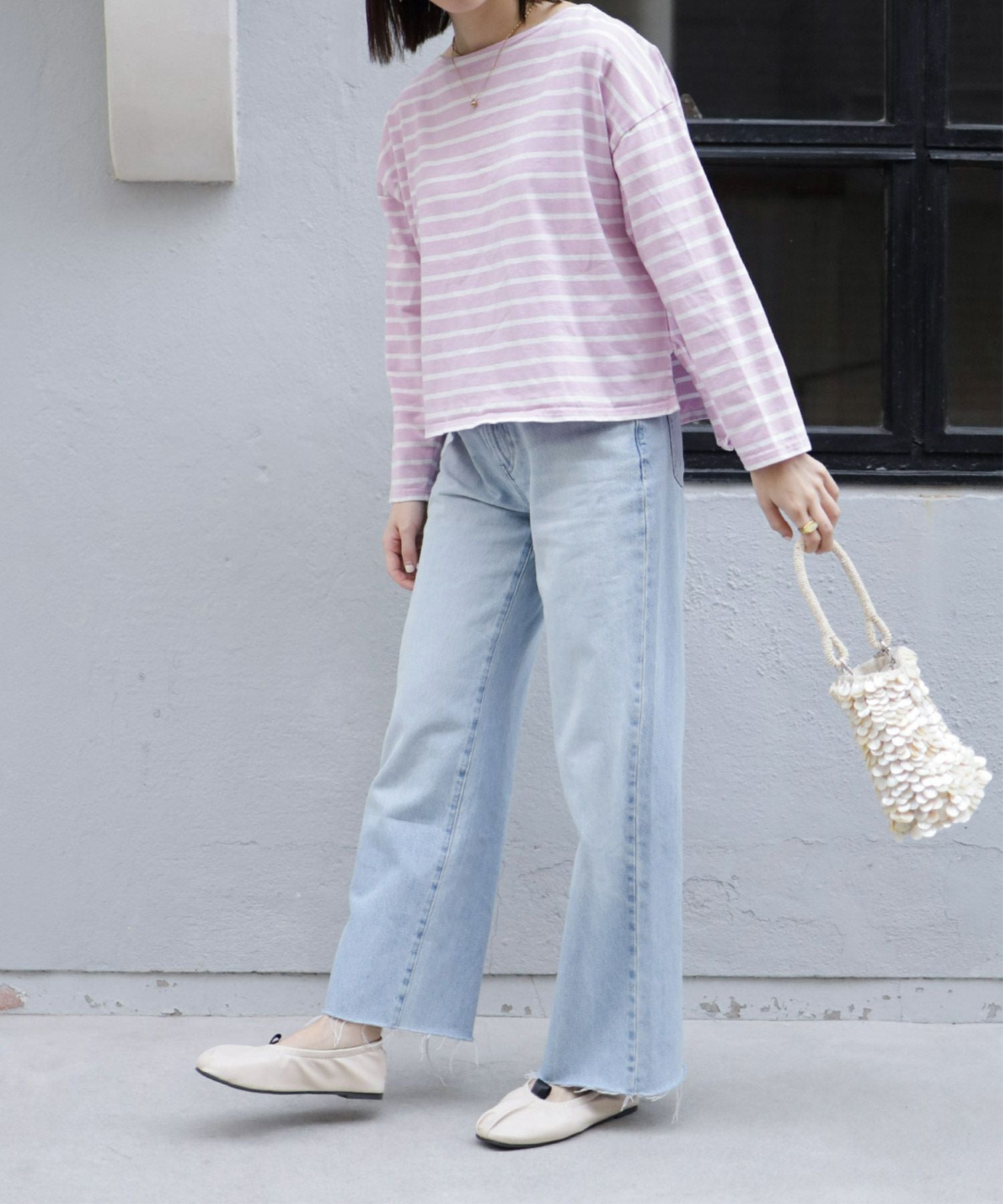 柔らかゴムフラットバレエパンプス▲返品交換不可