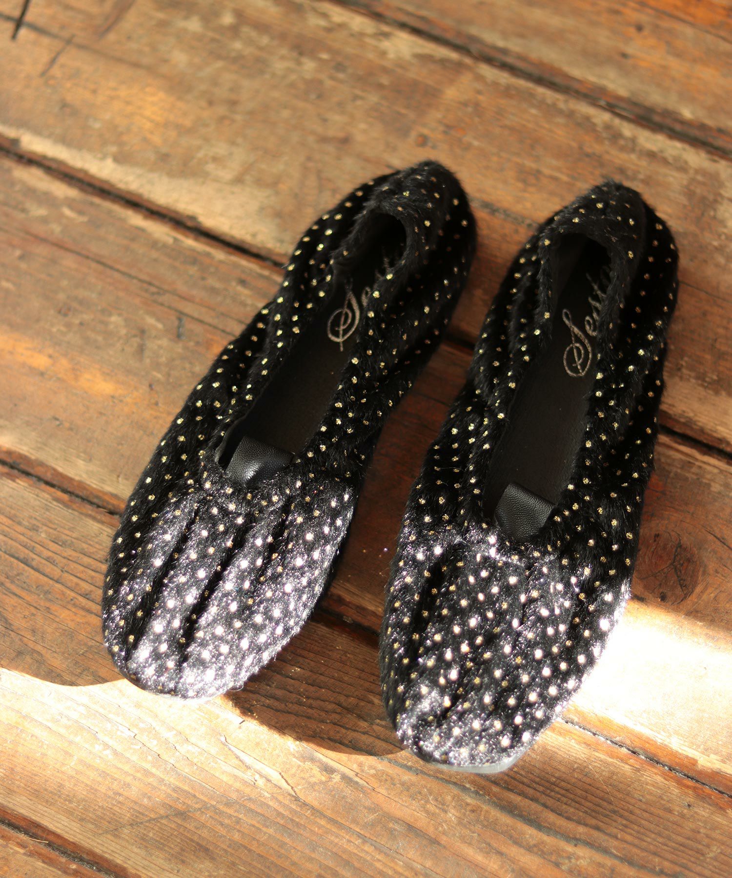 柔らかゴムフラットバレエパンプス▲返品交換不可