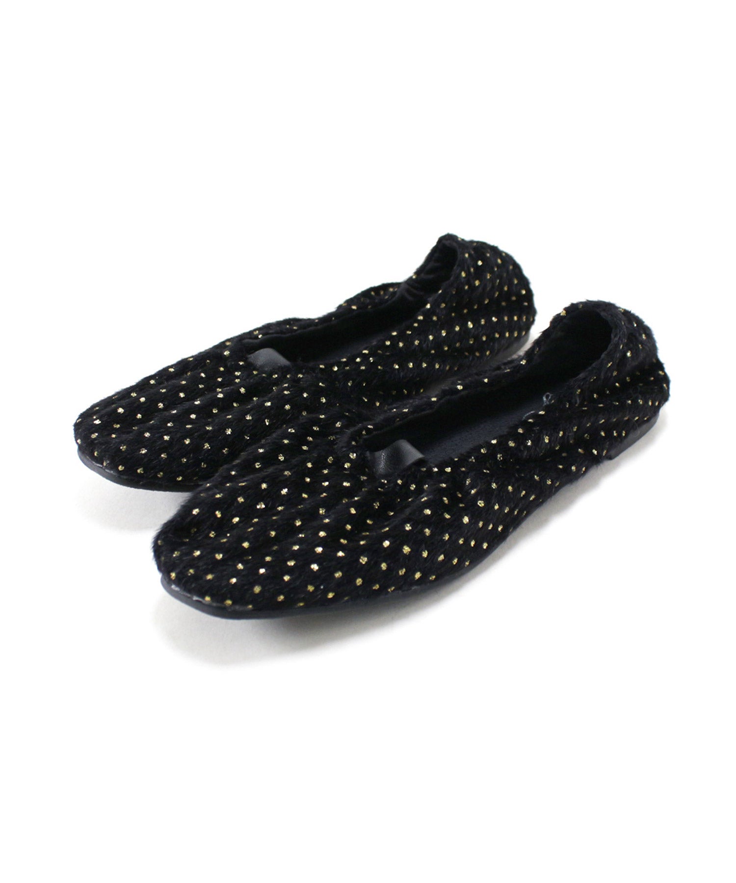 柔らかゴムフラットバレエパンプス▲返品交換不可