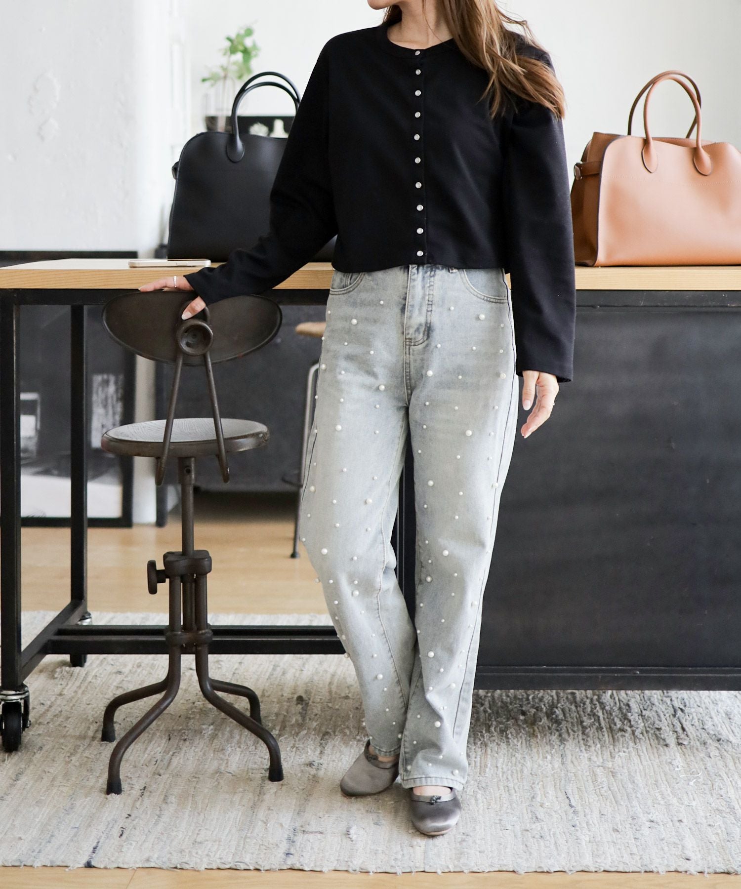 柔らかフィットサテンバレエシューズ ▲返品不可