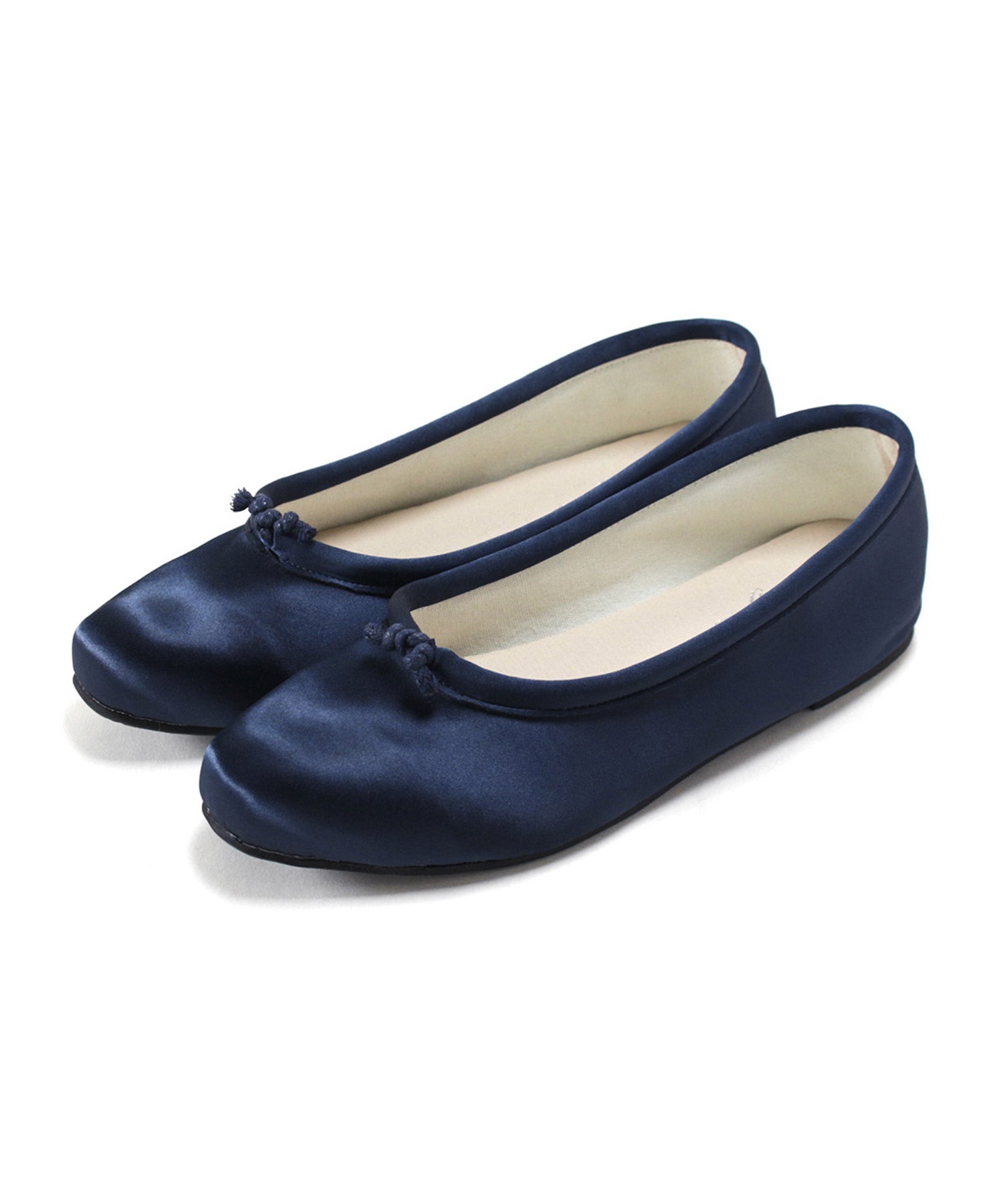 柔らかフィットサテンバレエシューズ ▲返品不可