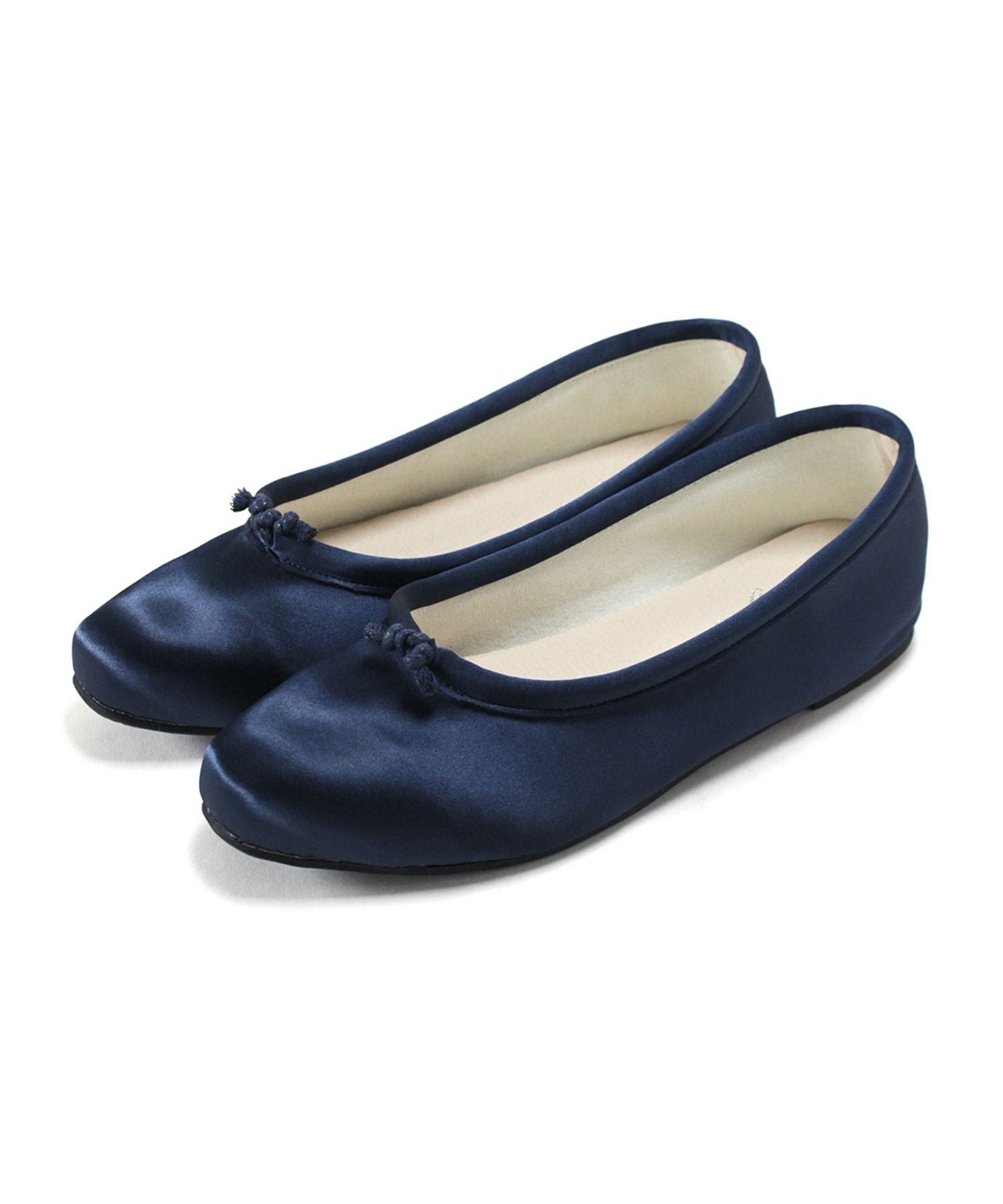 柔らかフィットサテンバレエシューズ ▲返品不可