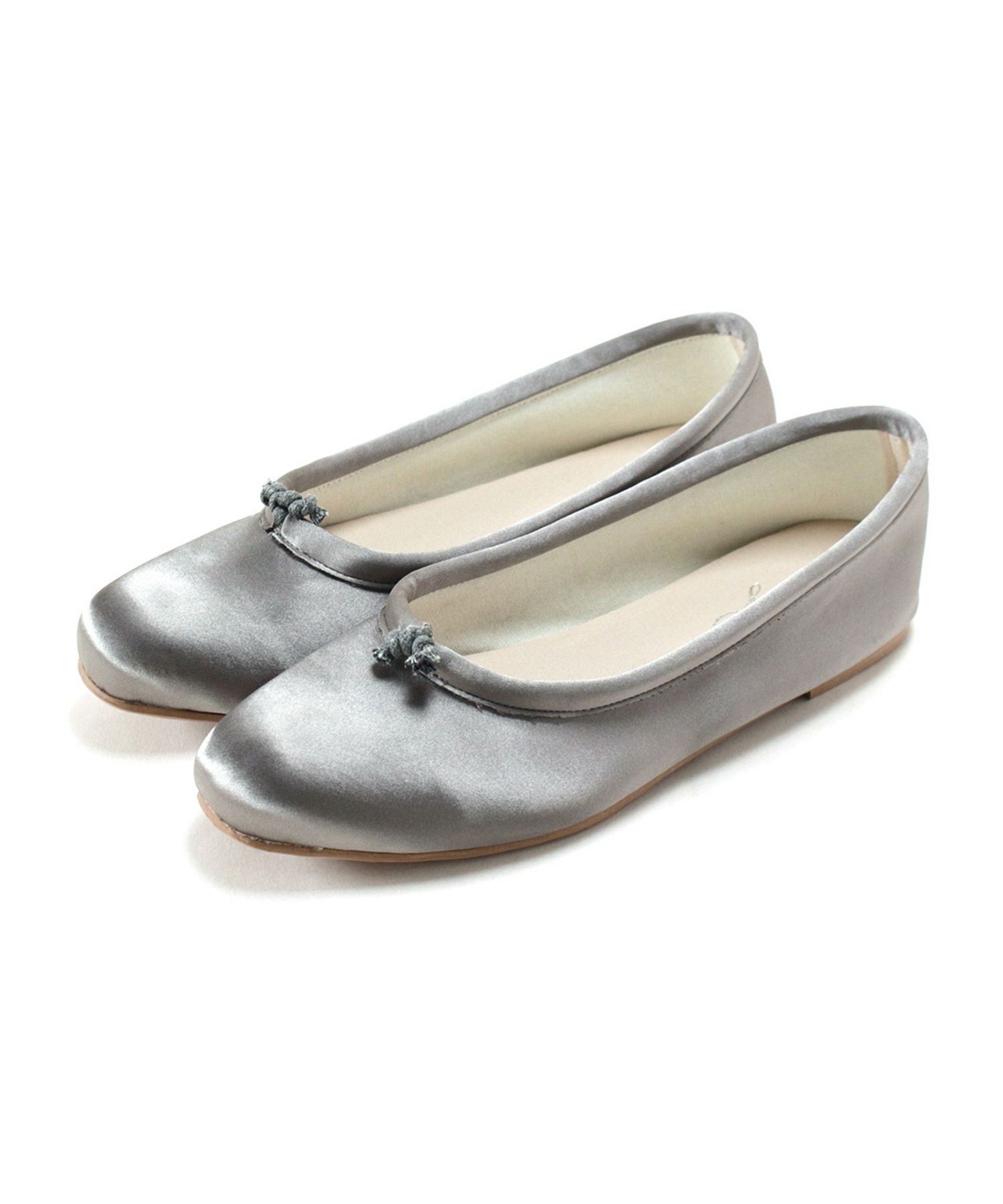 柔らかフィットサテンバレエシューズ ▲返品不可