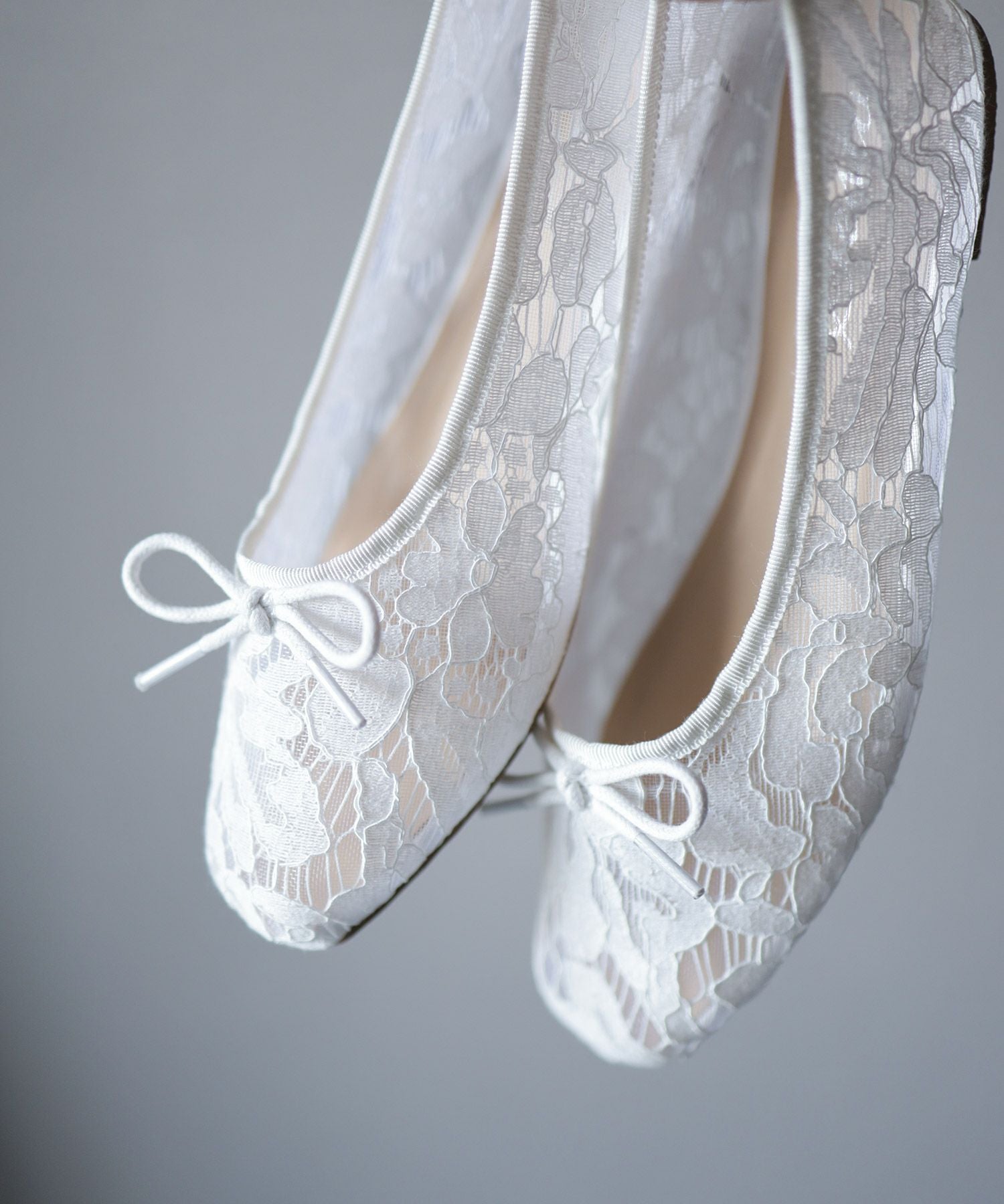 ラッセルレースシースルーバレエシューズ▲返品不可