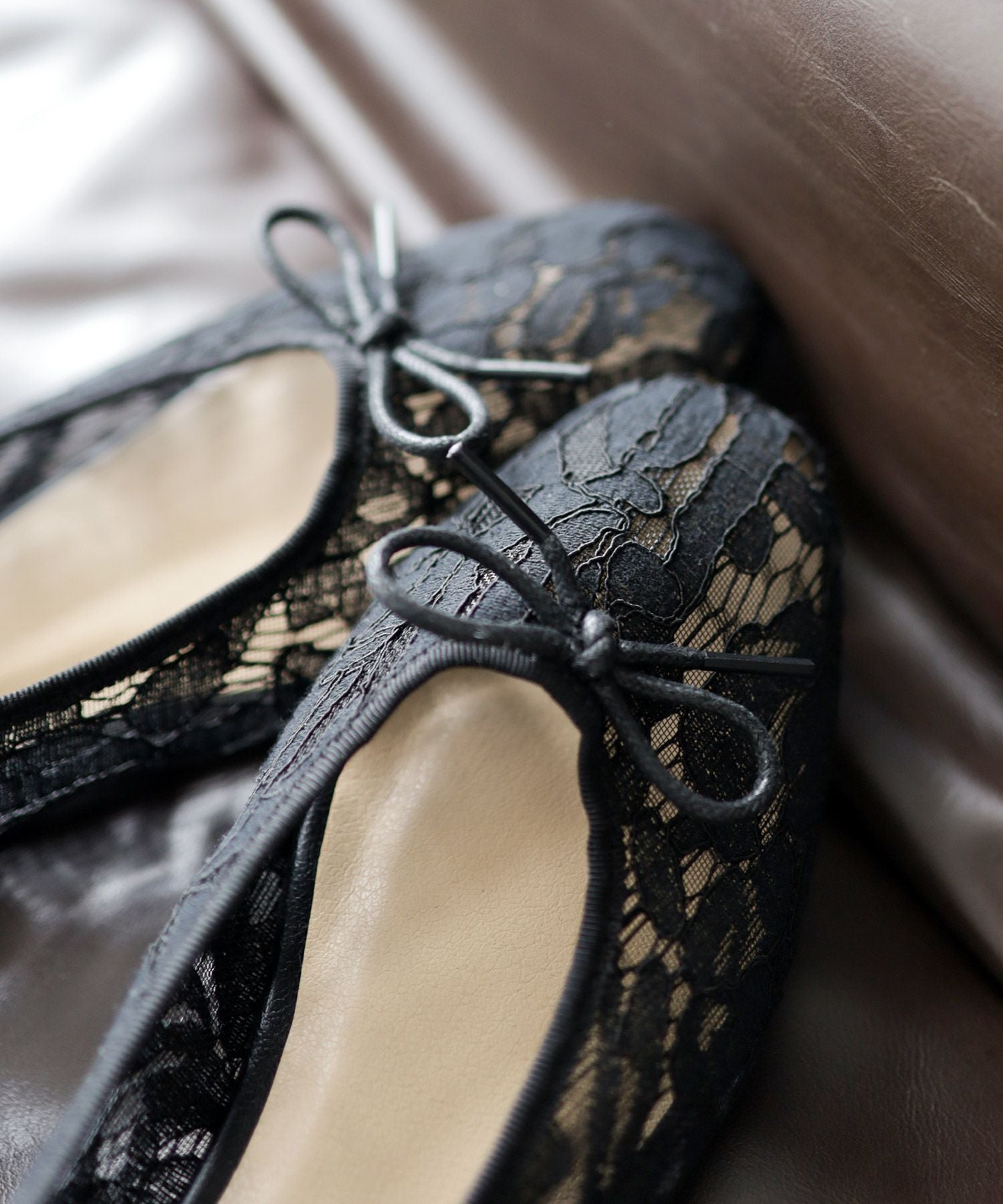 ラッセルレースシースルーバレエシューズ▲返品不可