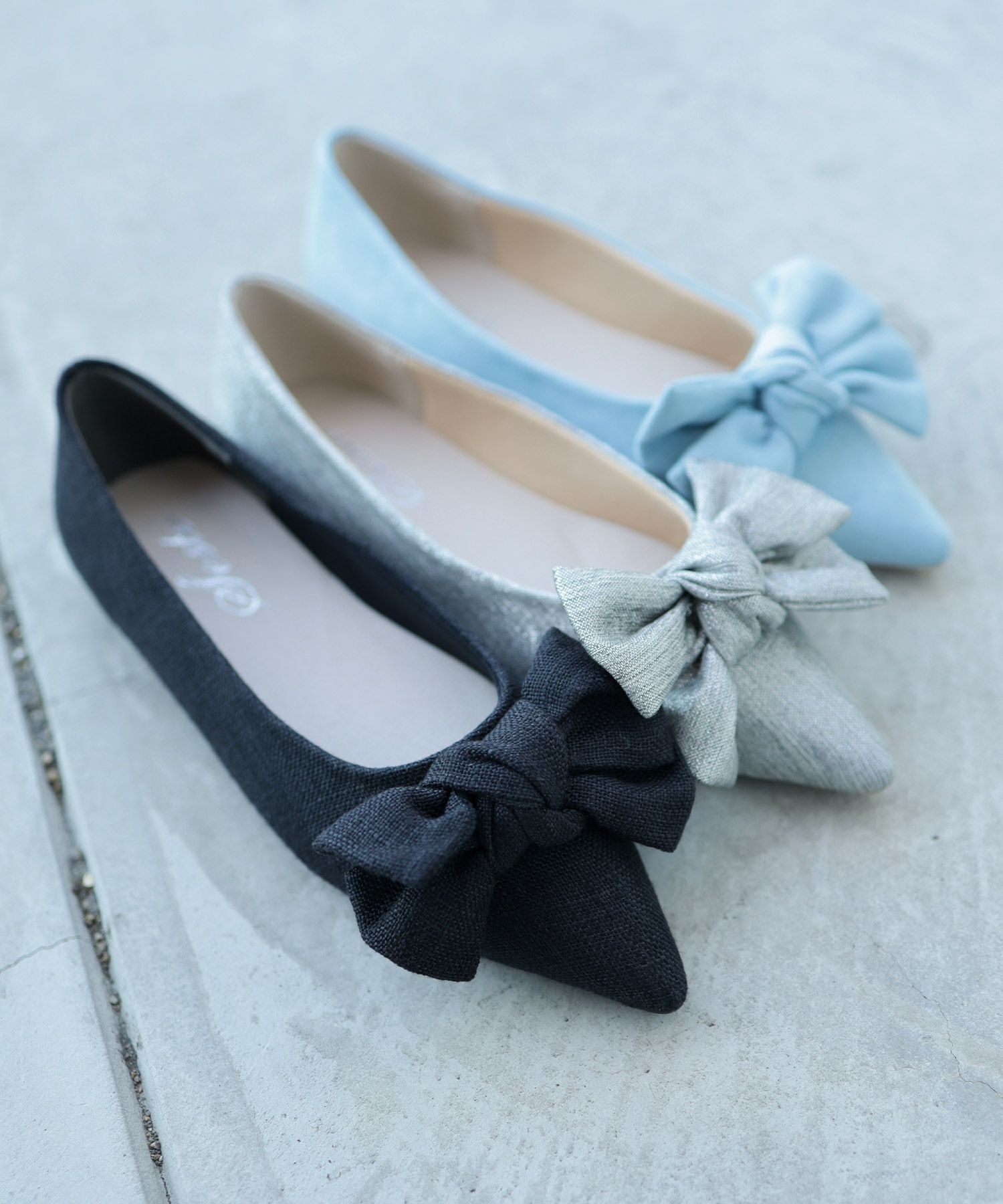 ポインテッドトゥリボンフラットパンプス【公式ショップ・ZOZOTOWN限定販売アイテム】