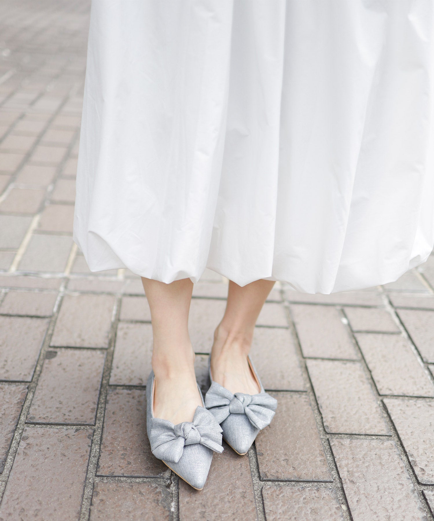 ポインテッドトゥリボンフラットパンプス【公式ショップ・ZOZOTOWN限定販売アイテム】