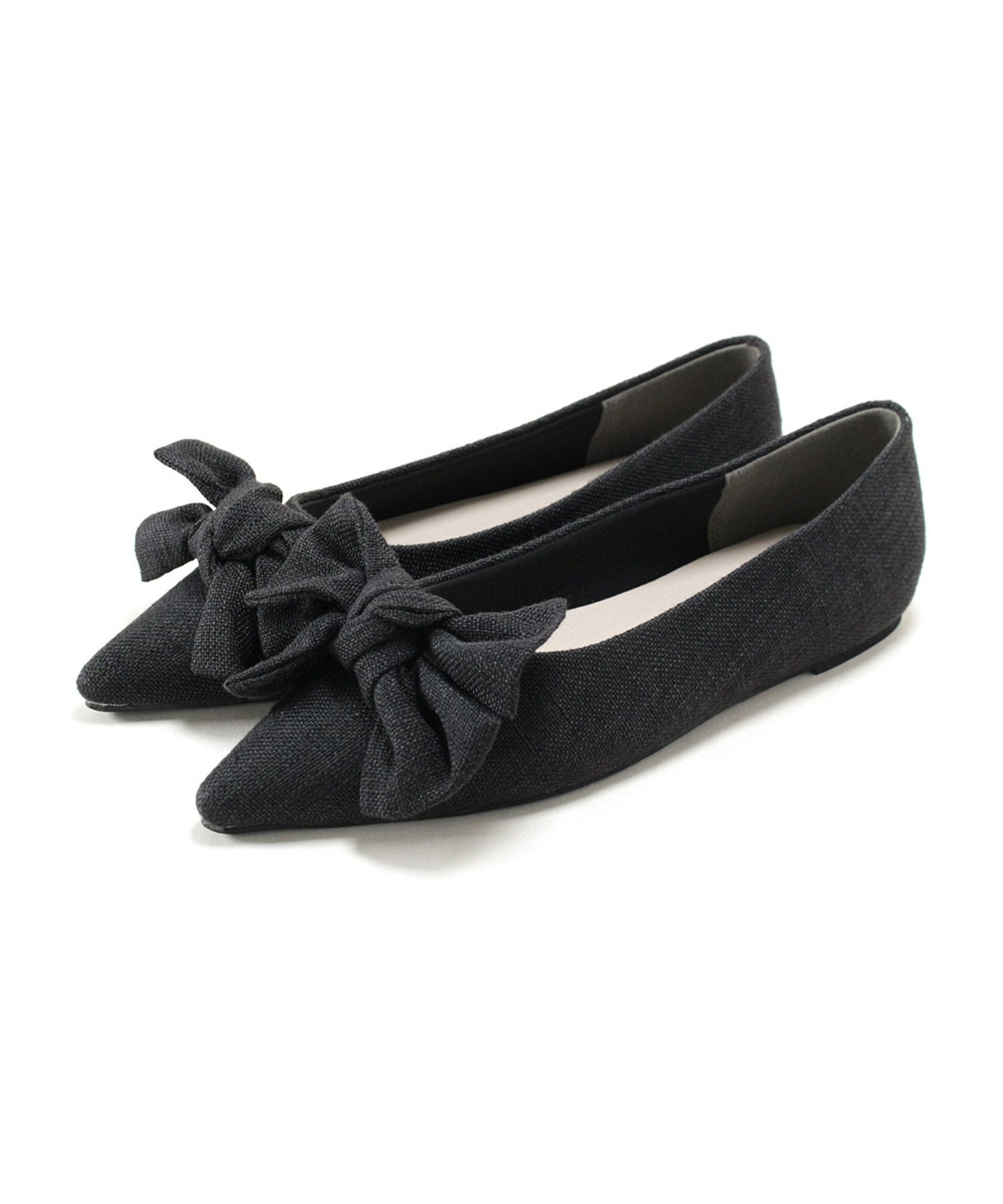ポインテッドトゥリボンフラットパンプス【公式ショップ・ZOZOTOWN限定販売アイテム】