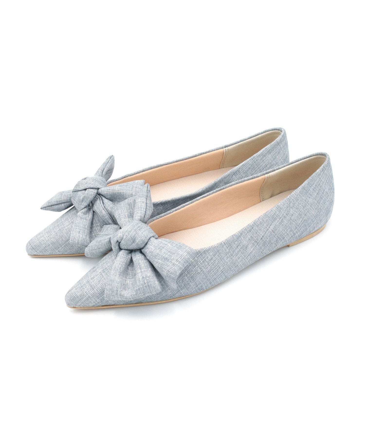 レペット 紐リボン フラットパンプス 38 repetto(レペット) / ×SIA/リボン/フラットパンプス/38/WHT/レザー