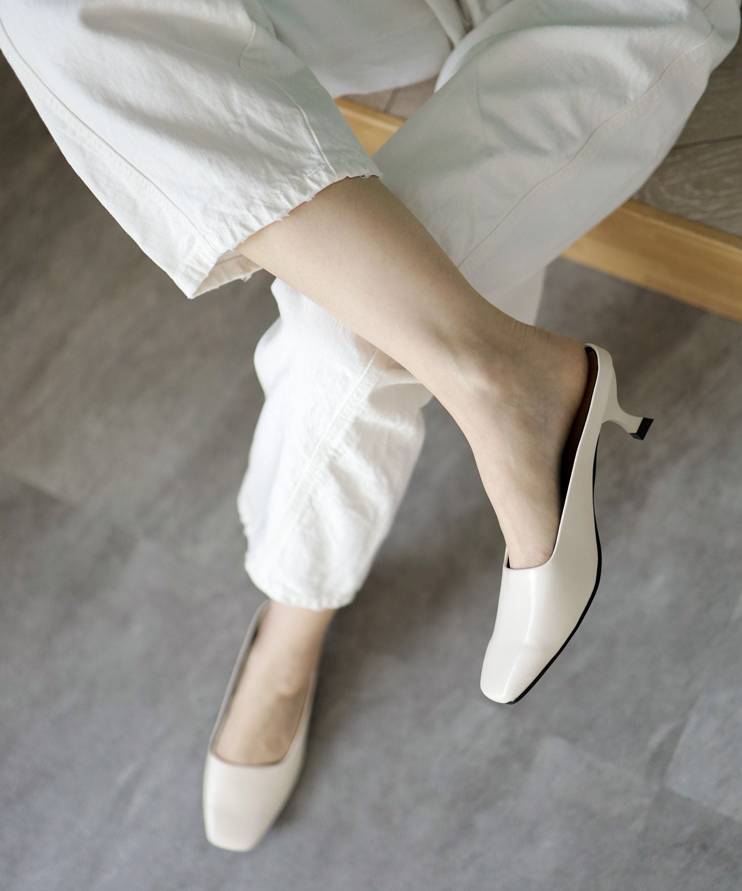 キトゥンヒールミュール▲返品不可