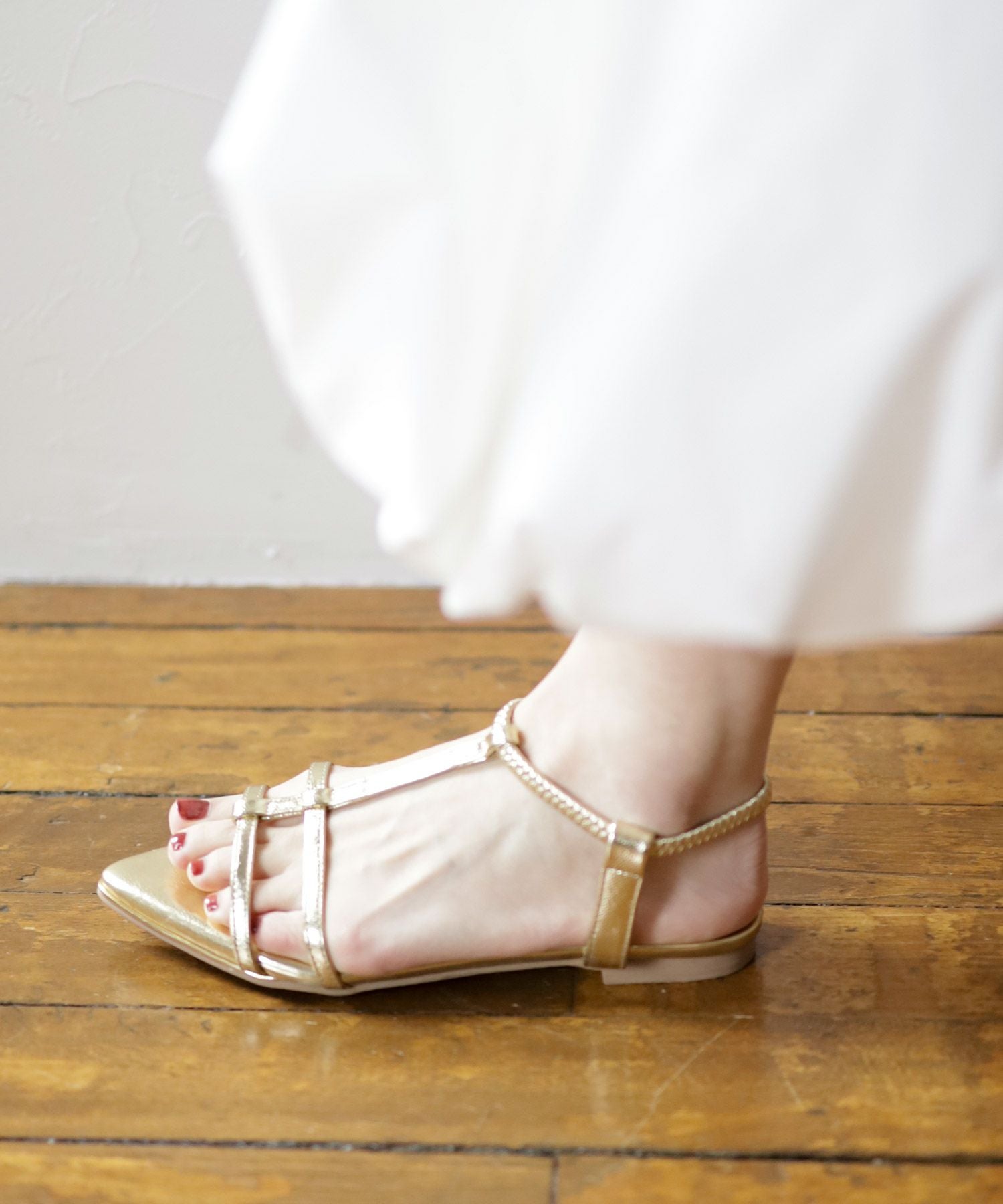 アンクルゴムフィットサテンイージーサンダル Newカラー Newサイズ 一部3月末頃入荷予定