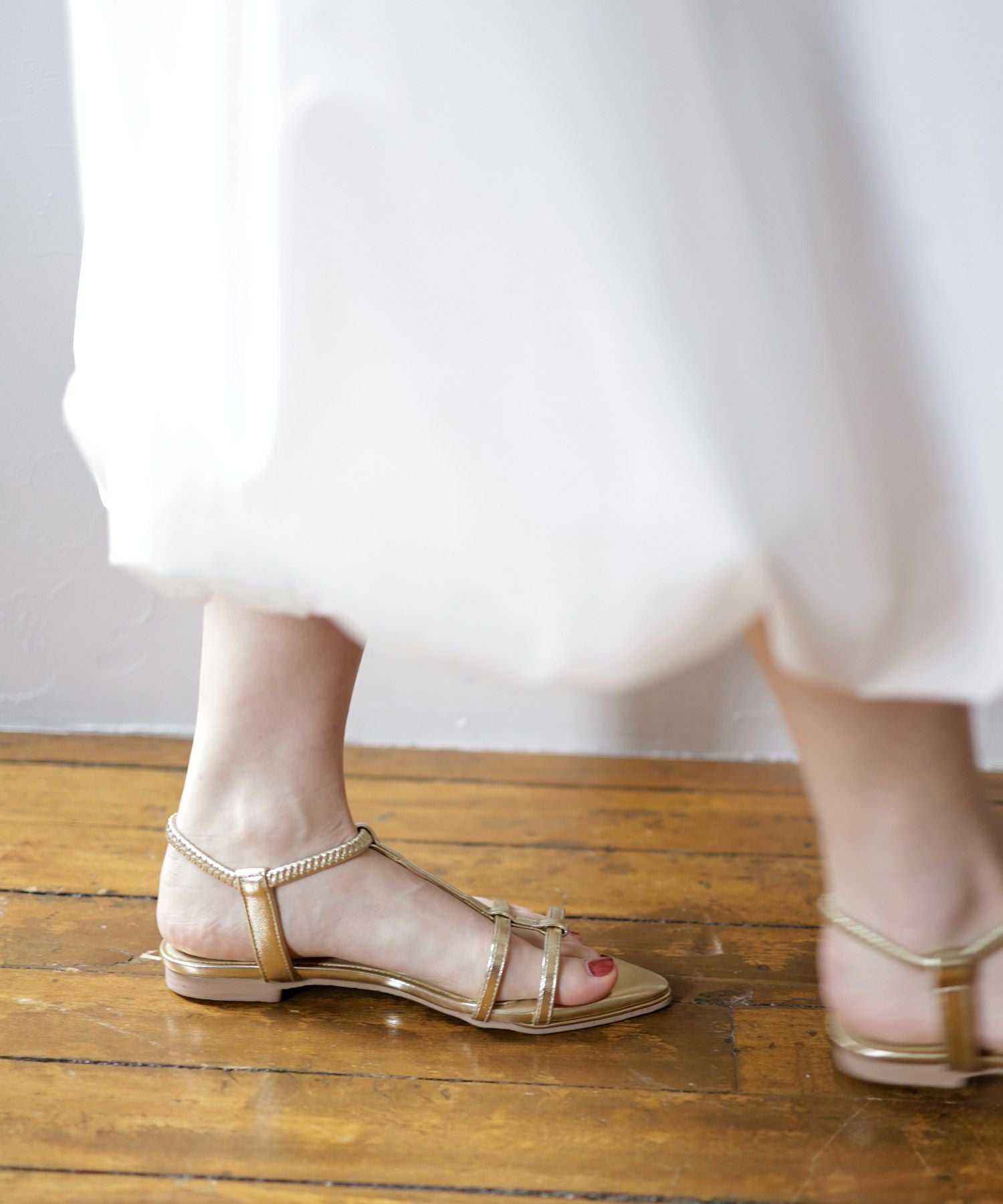 アンクルゴムフィットサテンイージーサンダル Newカラー Newサイズ 一部3月末頃入荷予定