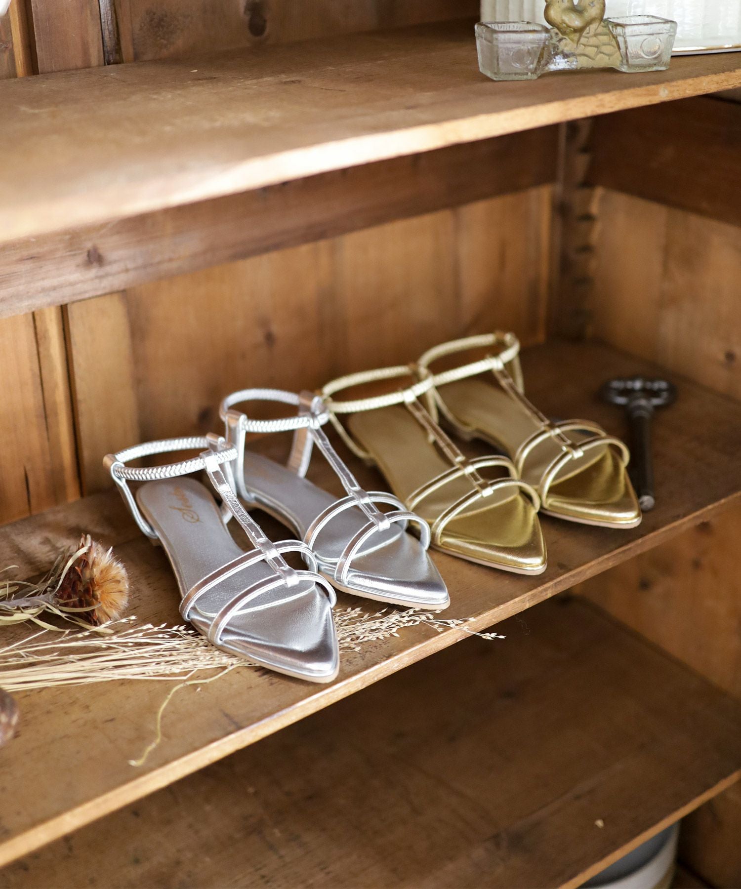 アンクルゴムフィットサテンイージーサンダル Newカラー Newサイズ 一部3月末頃入荷予定