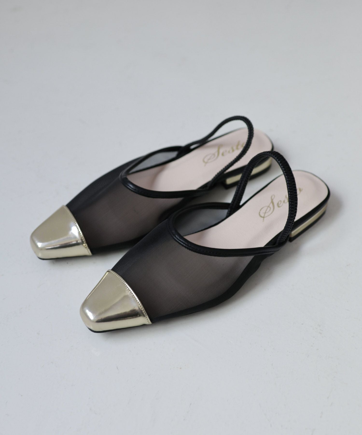 シースルーゴムフィット2wayミュールサンダル Newサイズ