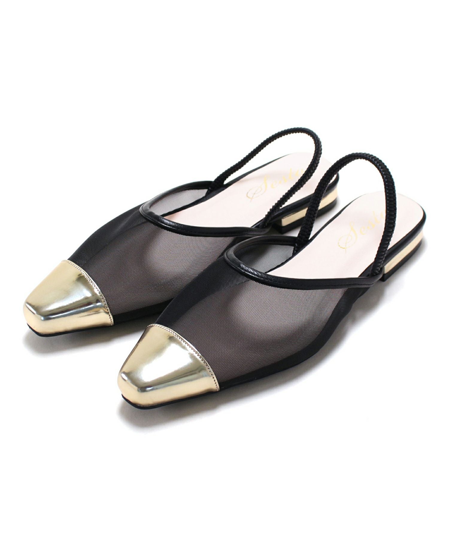 シースルーゴムフィット2wayミュールサンダル Newサイズ