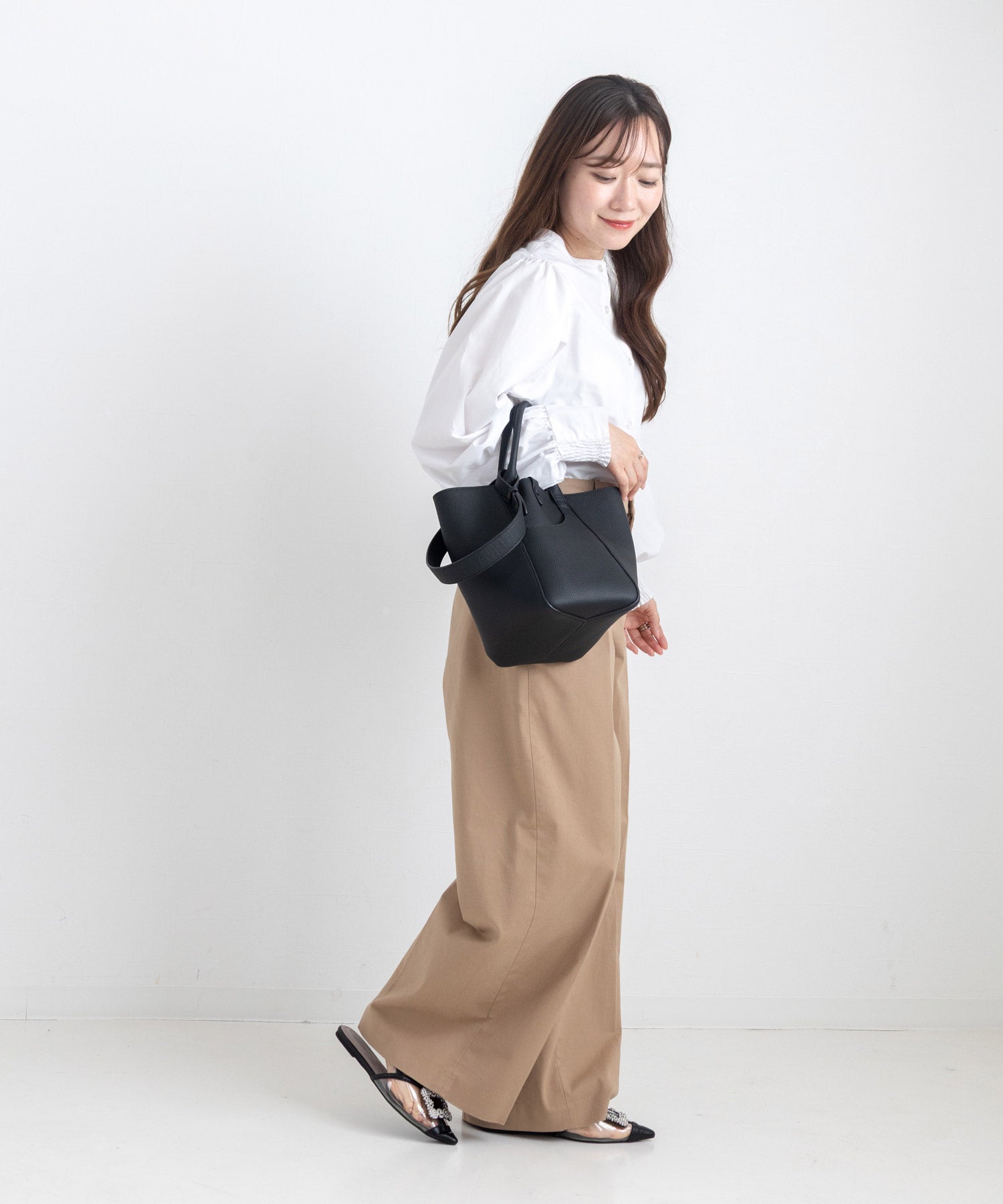 ビジュー付きクリアサンダル▲返品不可