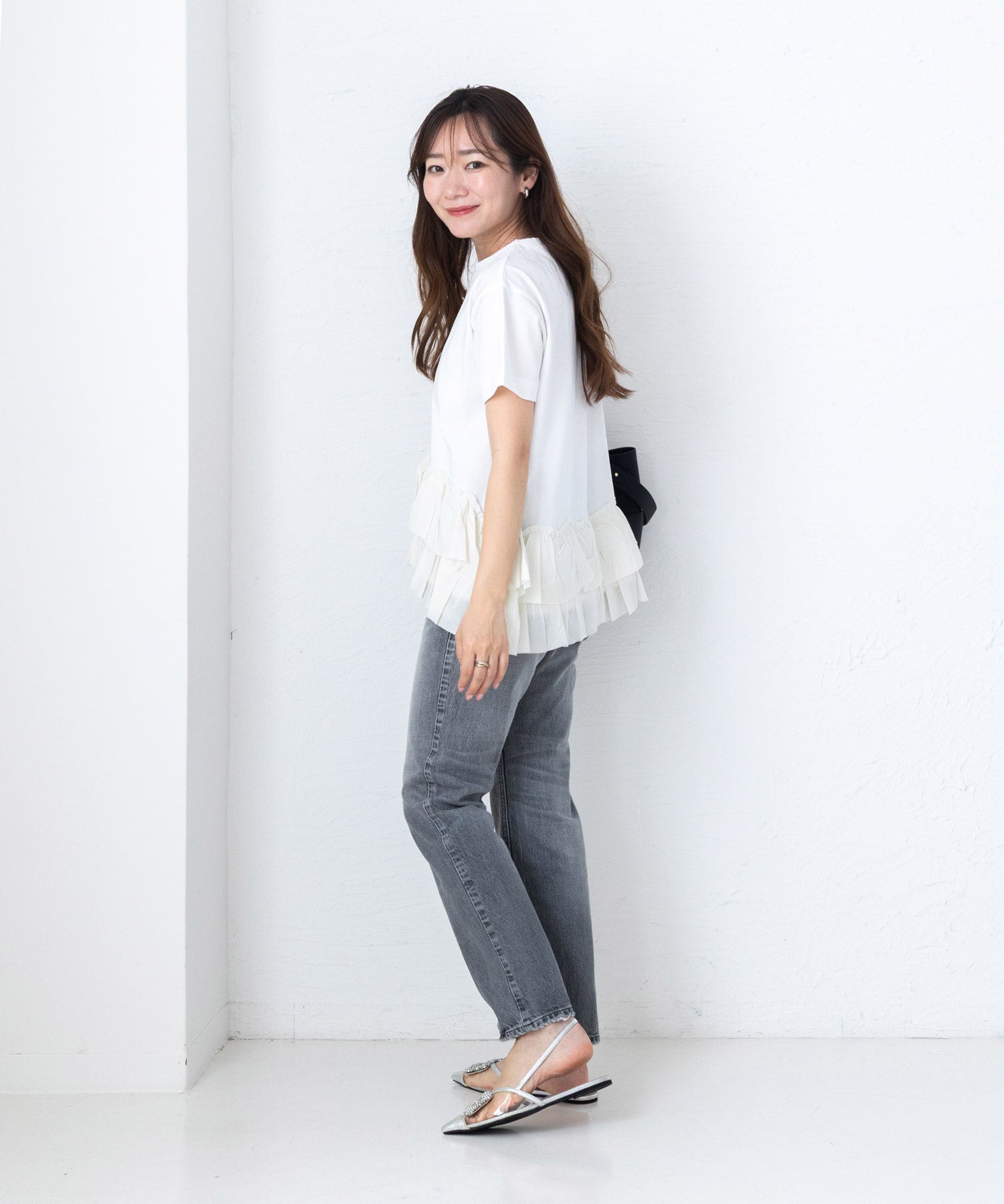 ビジュー付きクリアサンダル▲返品不可