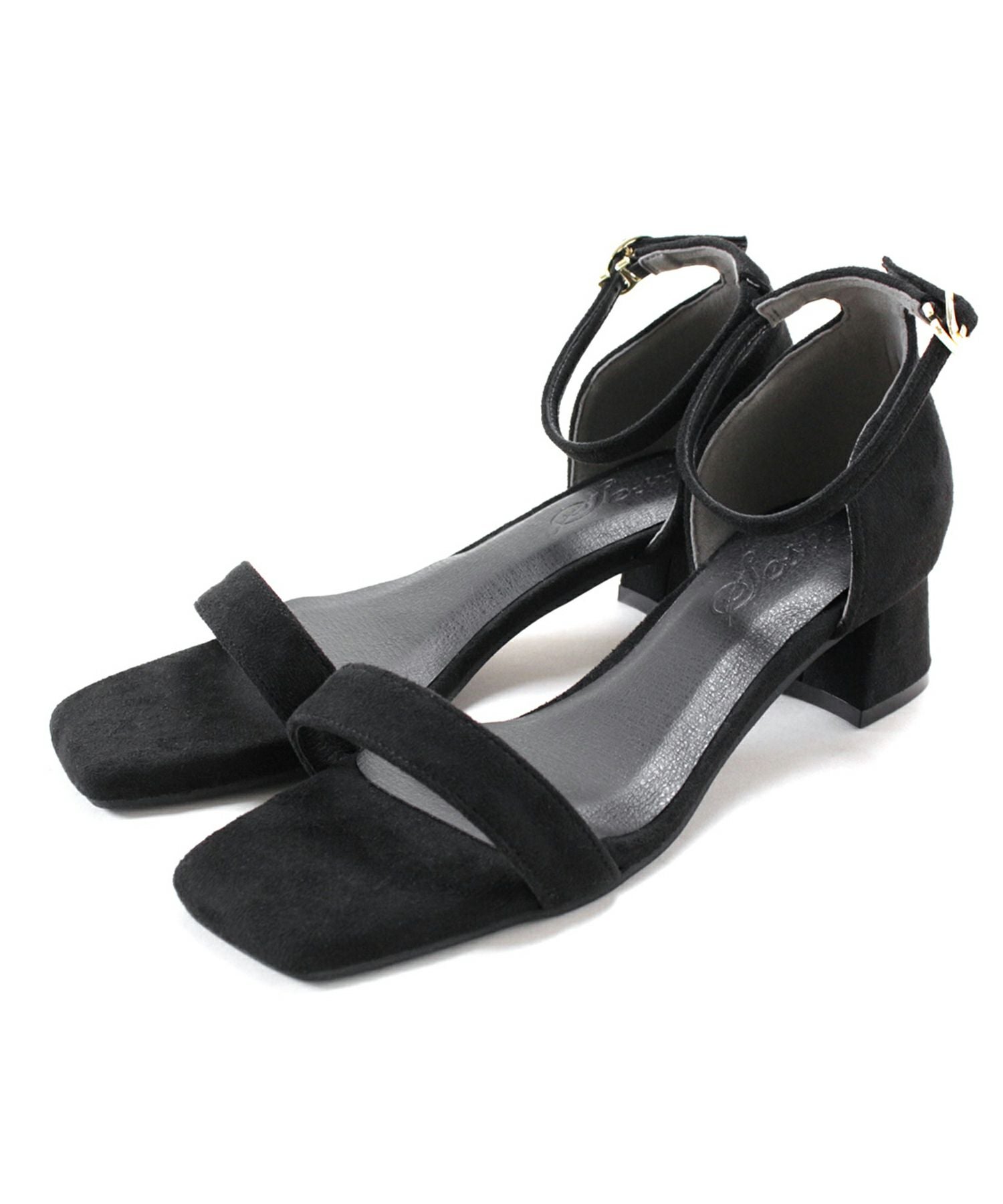 ミドルヒールバーストラップサンダル 一部4月上旬入荷予定